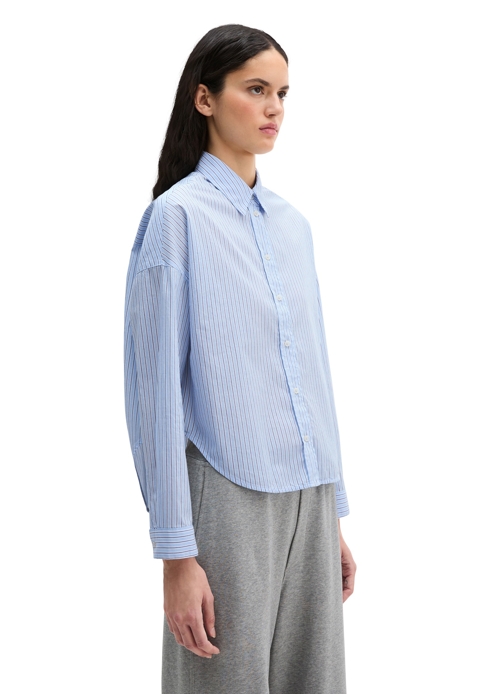 Marc O'Polo Langarmbluse »aus Baumwoll-Chambray«