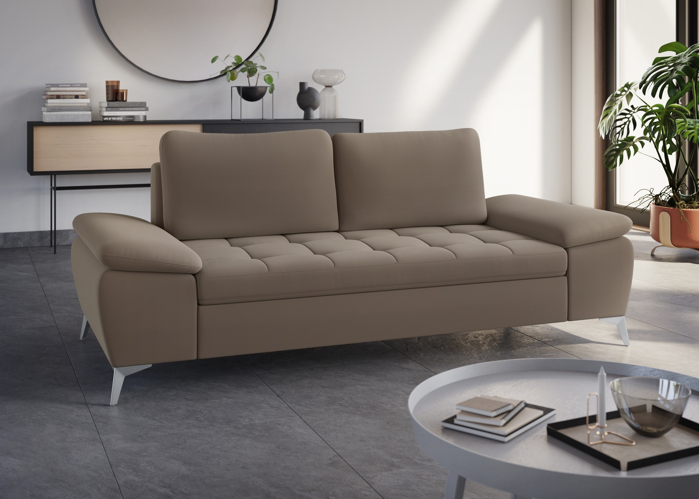 sit&more 2,5-Sitzer »Latigo«, mit hochwertigen Metallfüßen