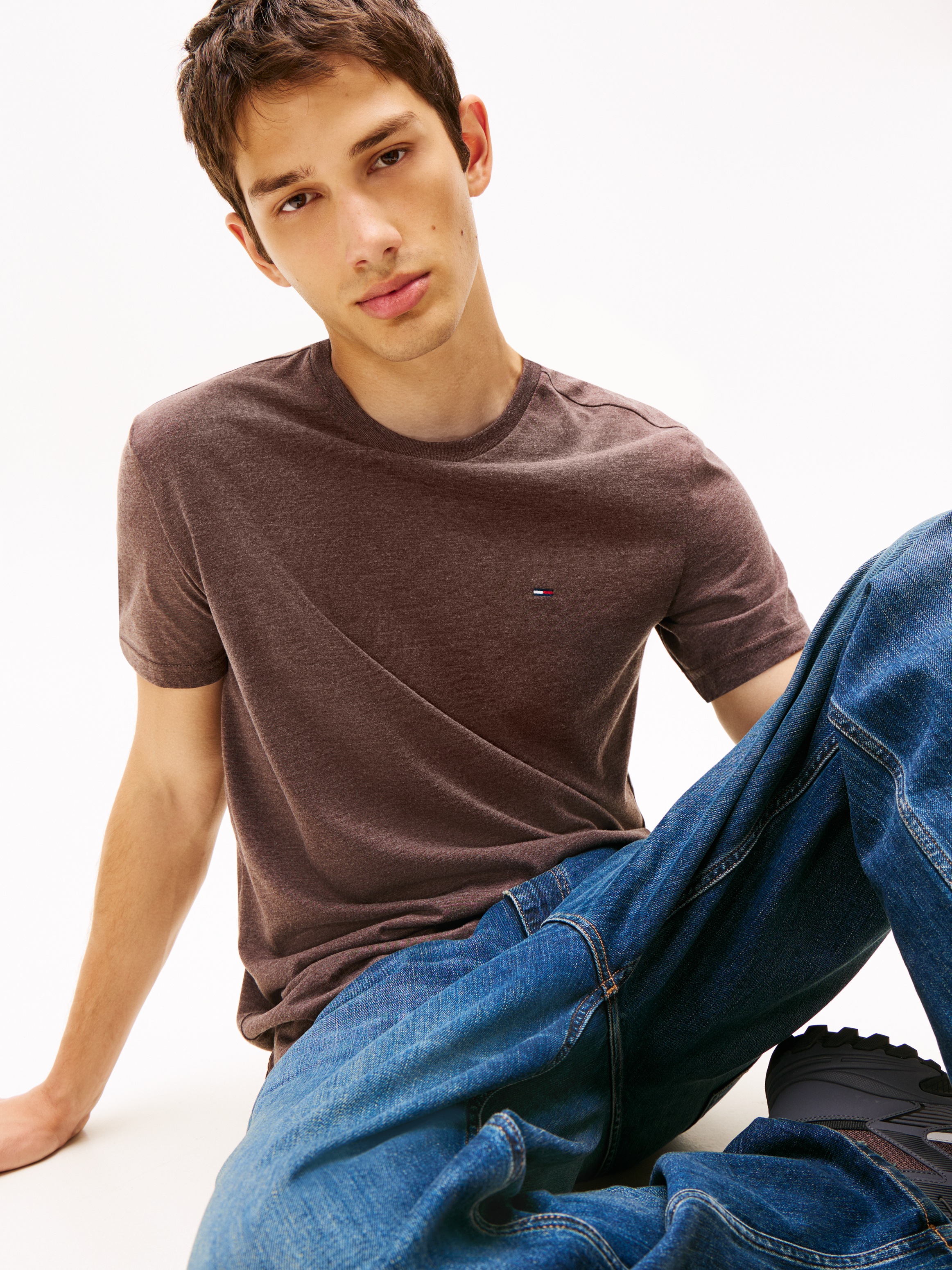 Tommy Jeans T-Shirt "TJM XSLIM JASPE HTR TEE EXT" günstig online kaufen