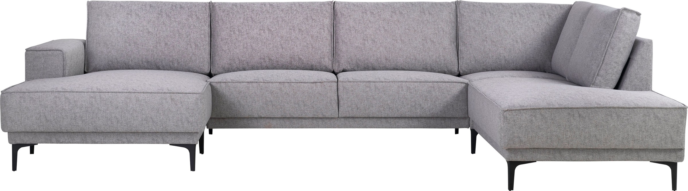 Places of Style Wohnlandschaft "XXL Sofa Oland, Struktur, Flachgewebe, Luxu günstig online kaufen