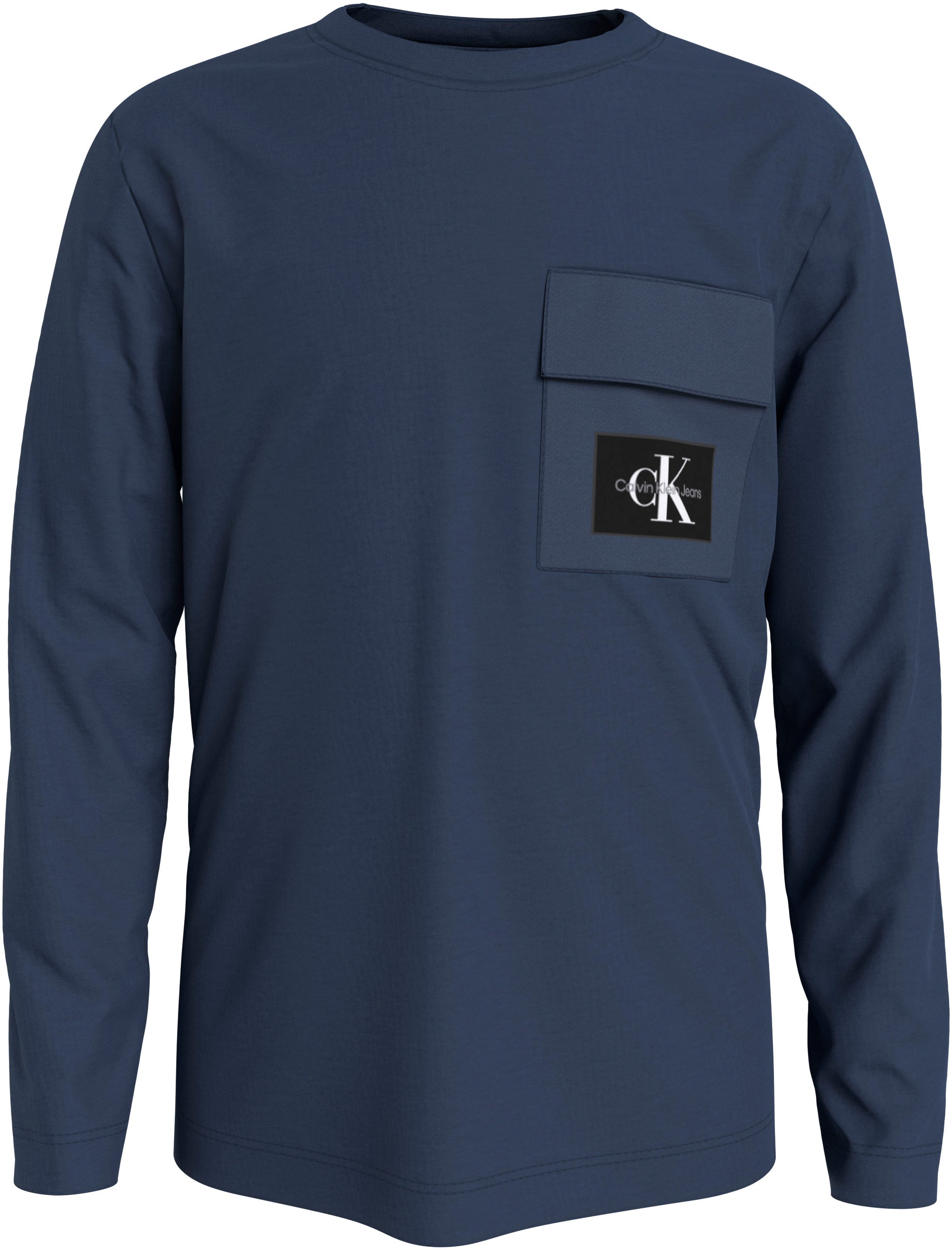 CHEST | BAUR »LS Klein Langarmshirt T-SHIRT« bestellen Calvin Jeans online BADGE POCKET