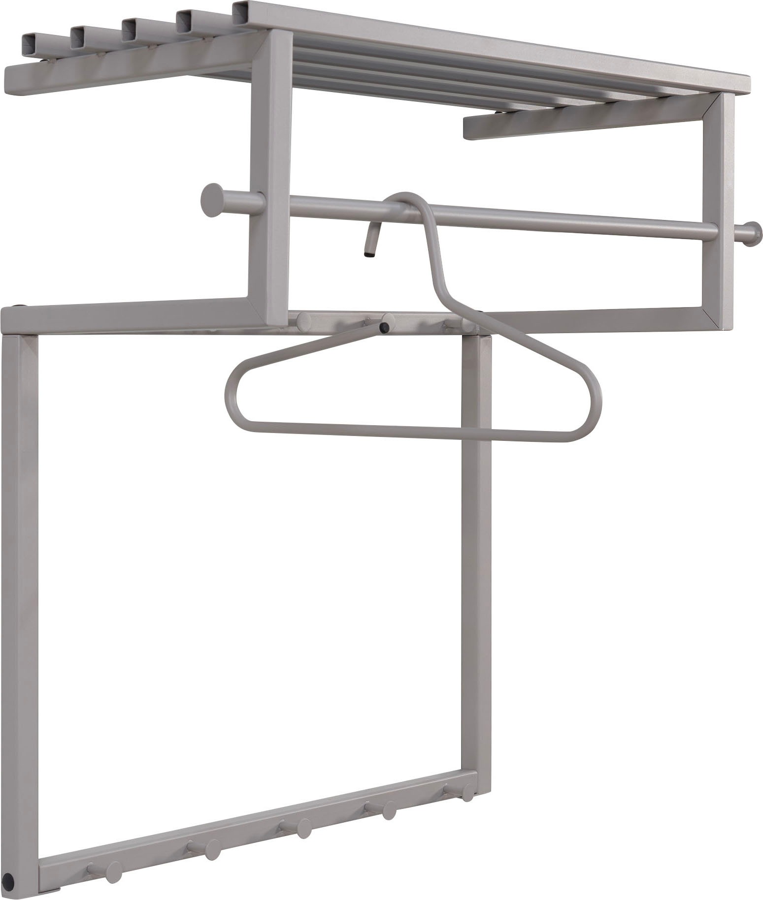 Spinder Design Garderobenleiste "RIZZOLI" Familiengarderobe aus Stahl mit 1 günstig online kaufen