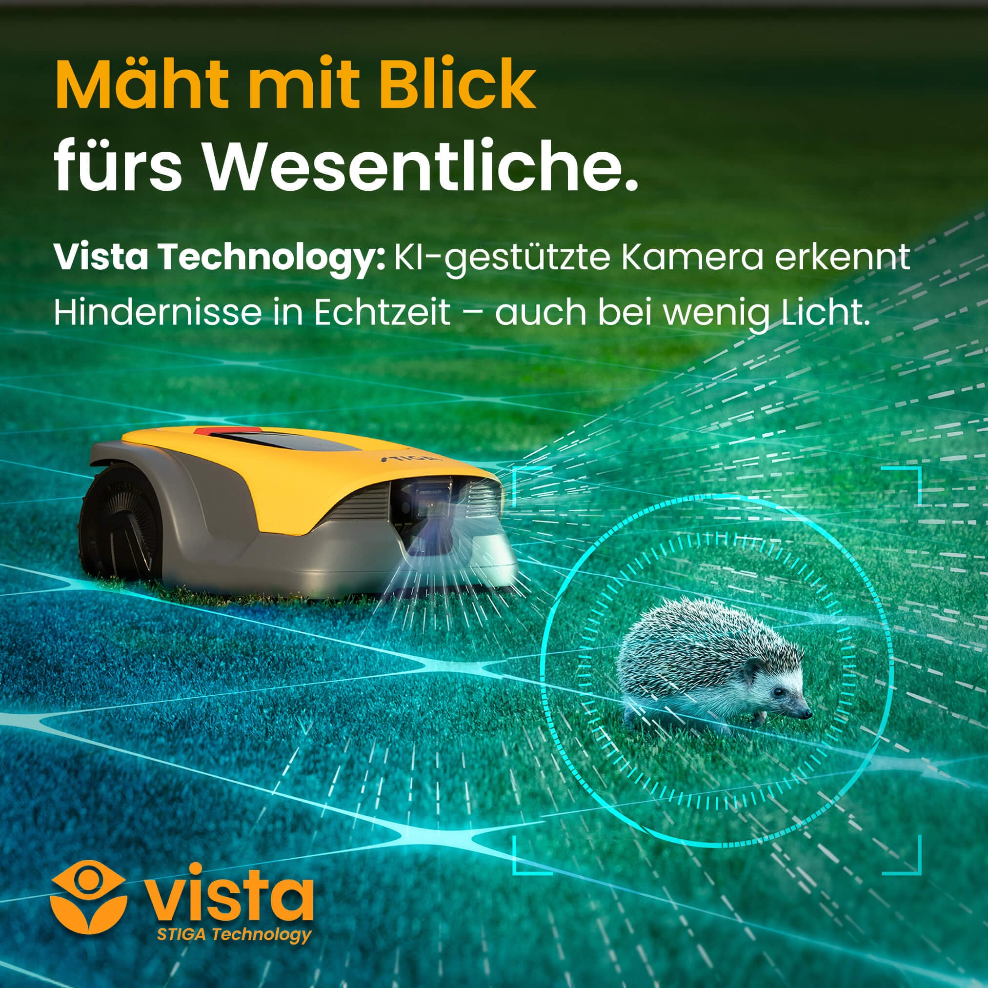 STIGA GARDEN Rasenmähroboter »A 10v« Set,   App-Steuerung, Mehrzonen-Management, RTK+KI-Kamera+VISTA-Technologie
