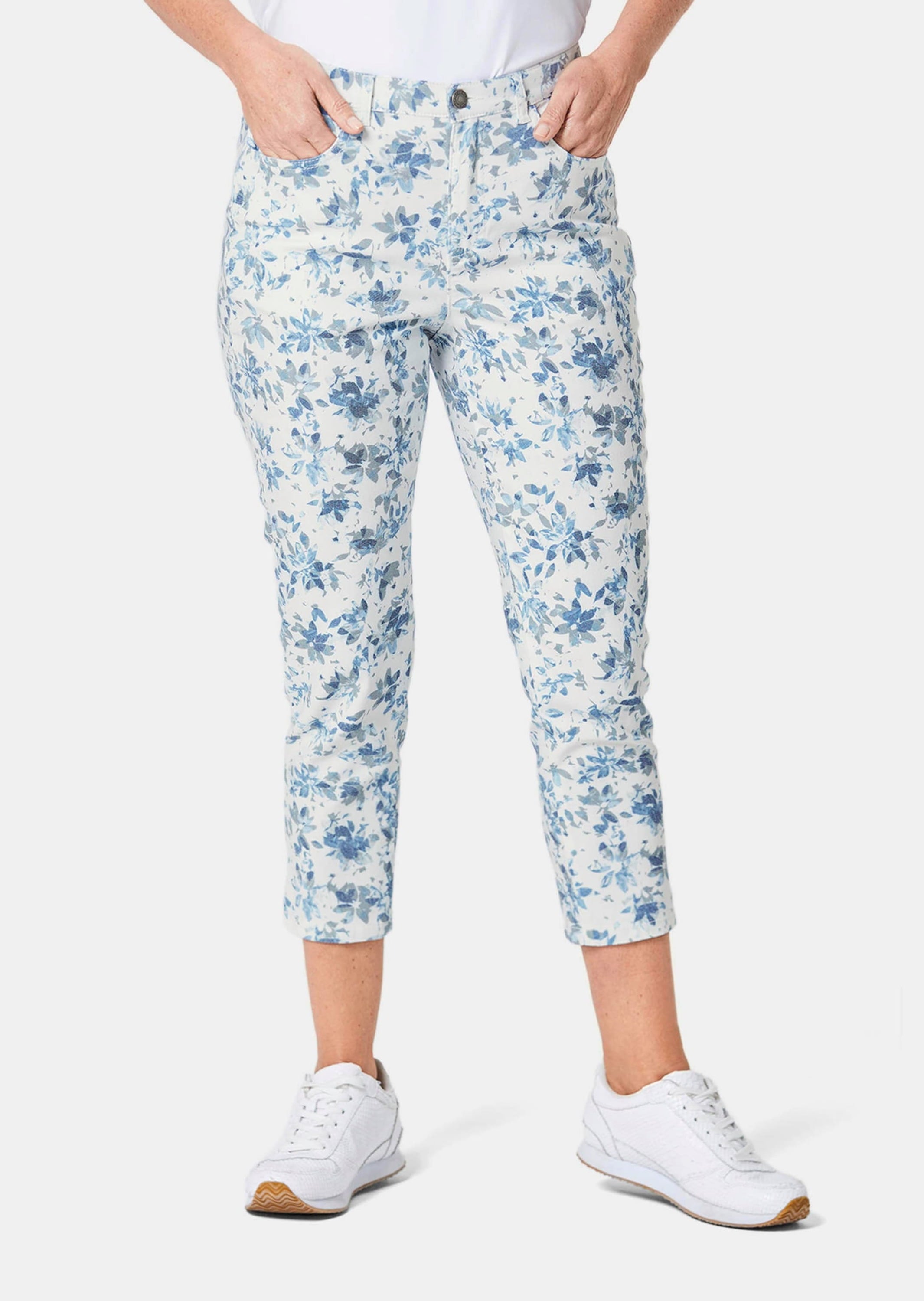 GOLDNER 2-in-1-Hose »Druckhose Druckhose mit ausgefallenem Blumenmuster«