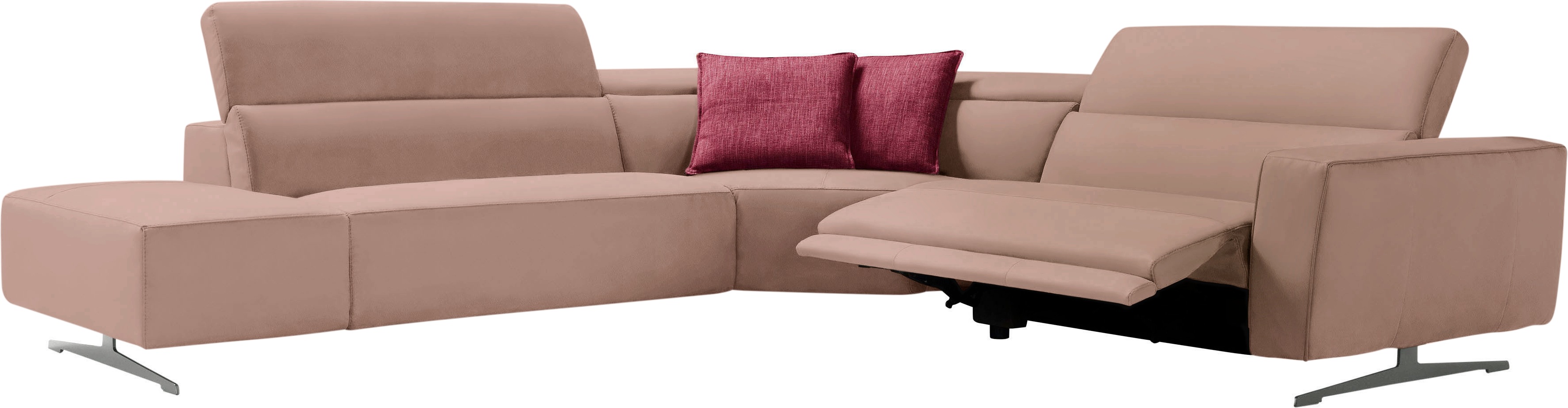 Thumbnail - Egoitaliano Ecksofa "Stefanie-e, Designsofa der Extraklasse, bequem mit hohem Sitzkomfort", mit Relaxfunktion und verste...