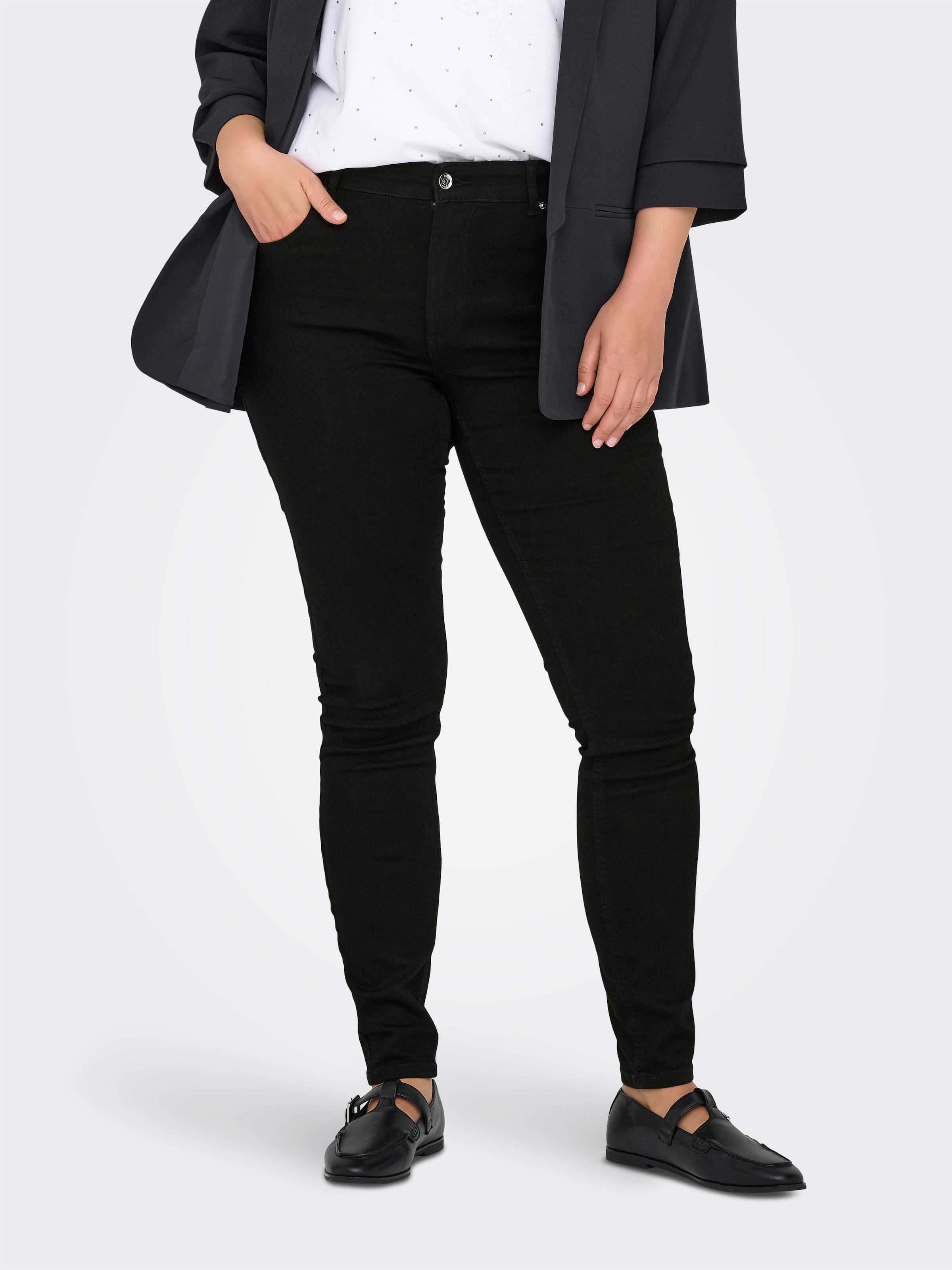 ONLY CARMAKOMA Skinny-fit-Jeans "CARWILLY REG SKINNY JEANS DNM PIM2343" günstig online kaufen