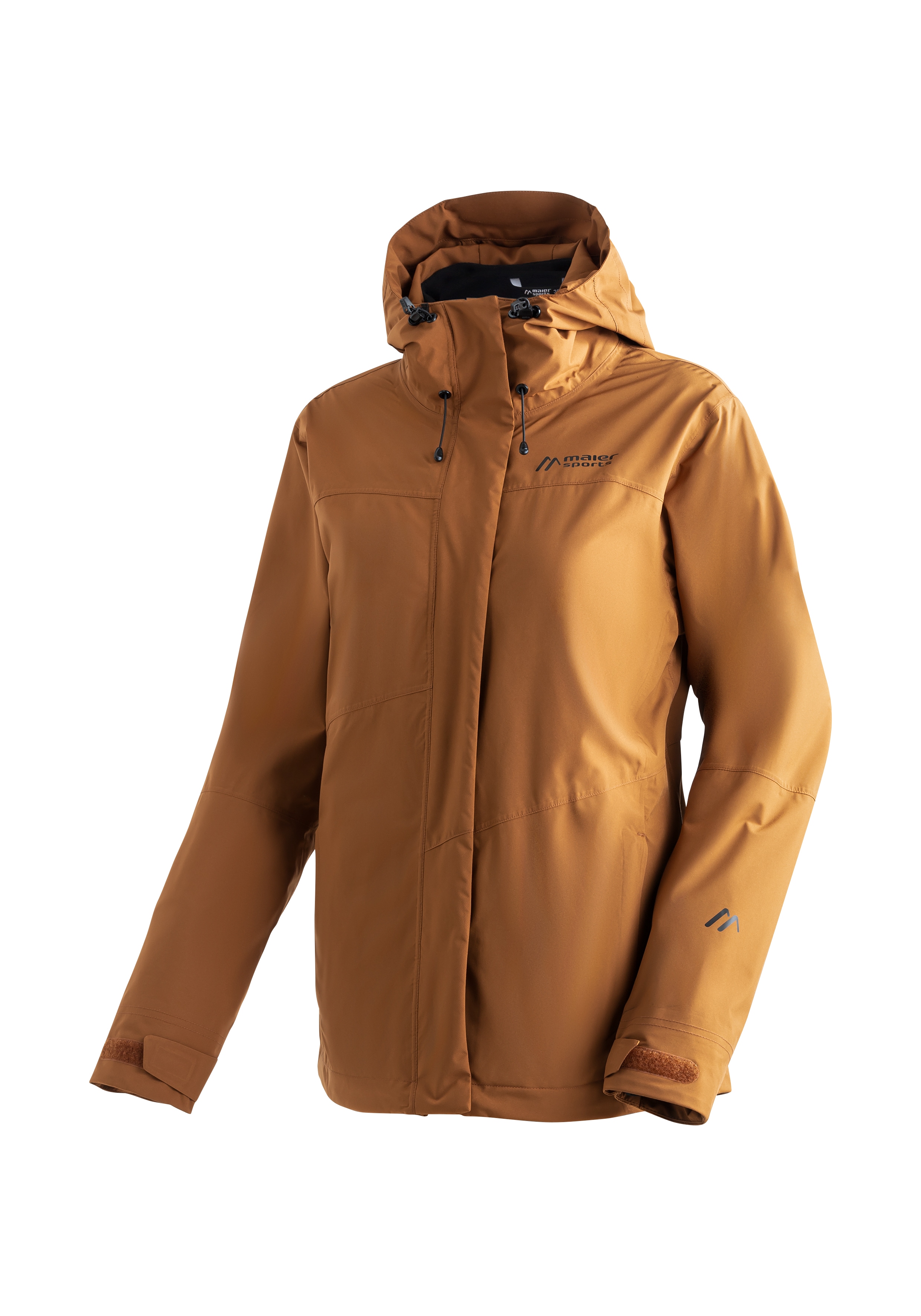Maier Sports Regenjacke "Metor 3in1 W" warme Damen Jacke mit Kapuze, Winterjacke wasserdicht atmungsaktiv