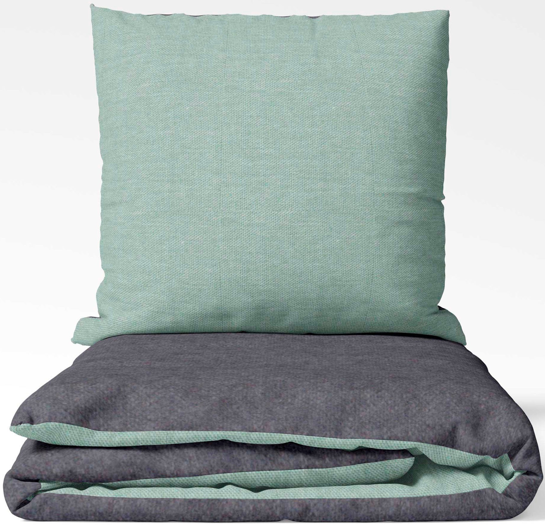 SETEX Wendebettwäsche "Feinbiber" 2 Stk. mit Wendefunktion günstig online kaufen