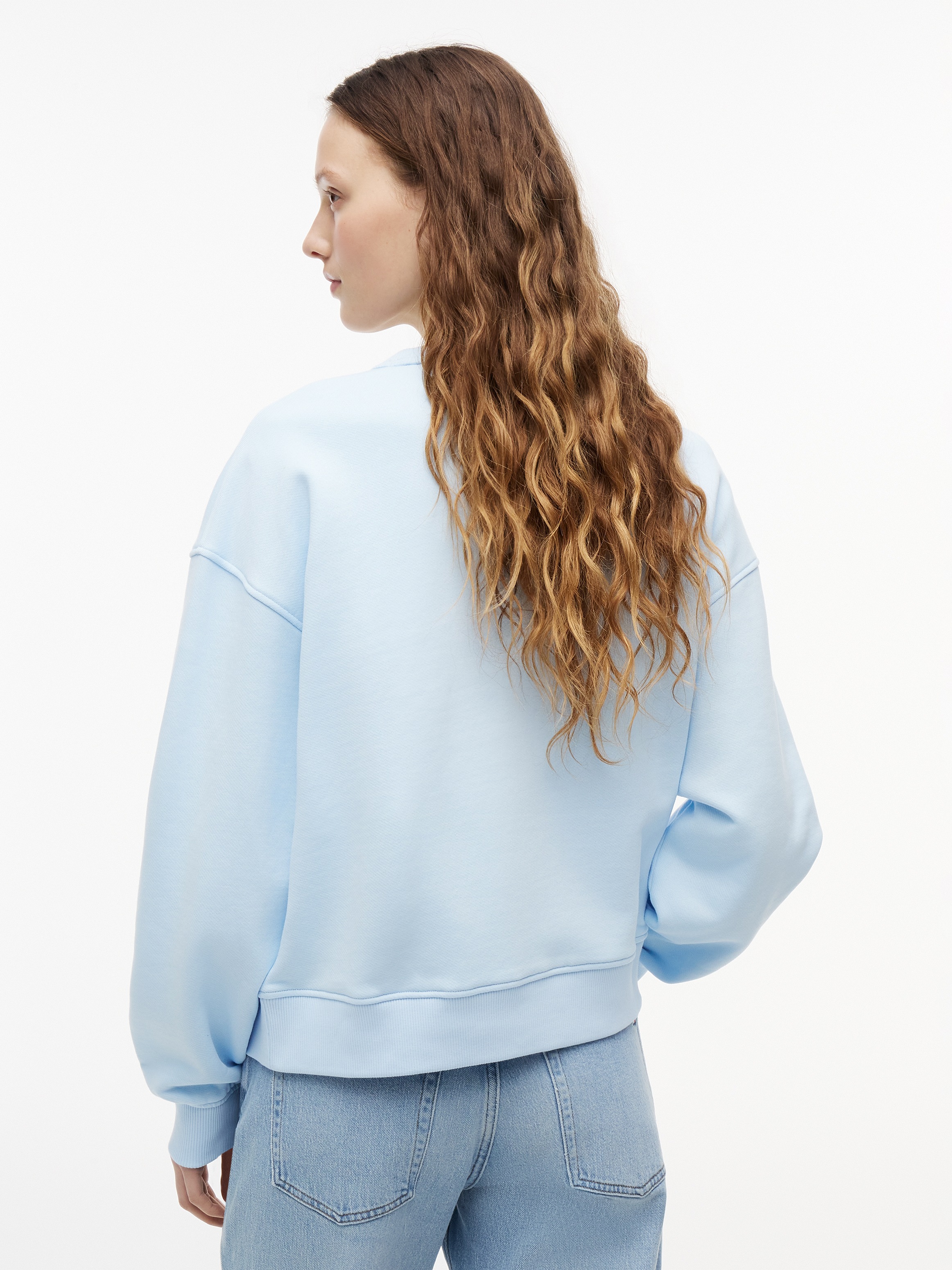 Tommy Jeans Kapuzensweatshirt »TJW BXY BADGE CREW EXT«, Baumwolle, Kängurutasche
