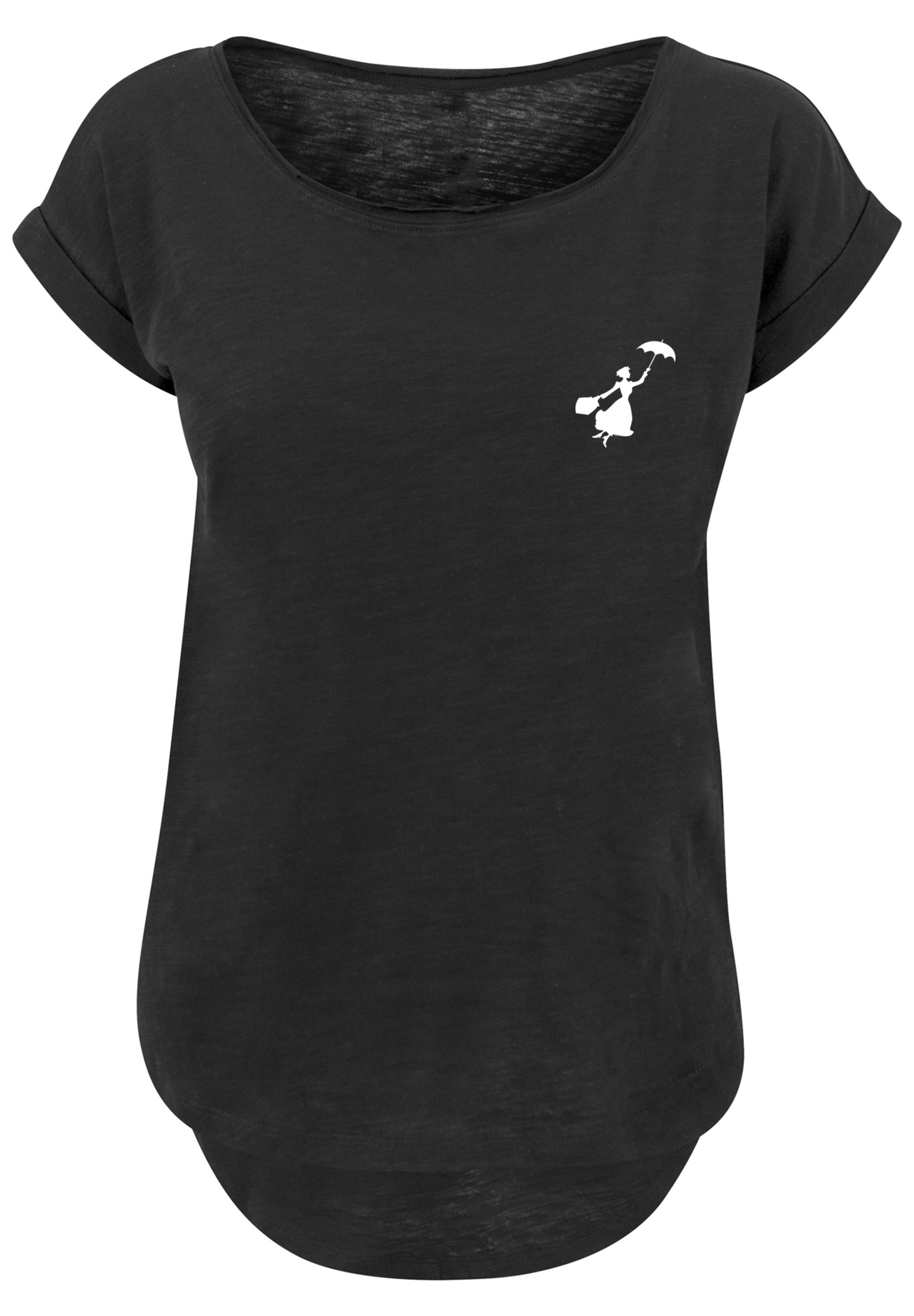 F4NT4STIC T-Shirt »Disney Mary Poppins Flying Silhouette«, Damen,Premium Merch,Lang,Longshirt,Bedruckt