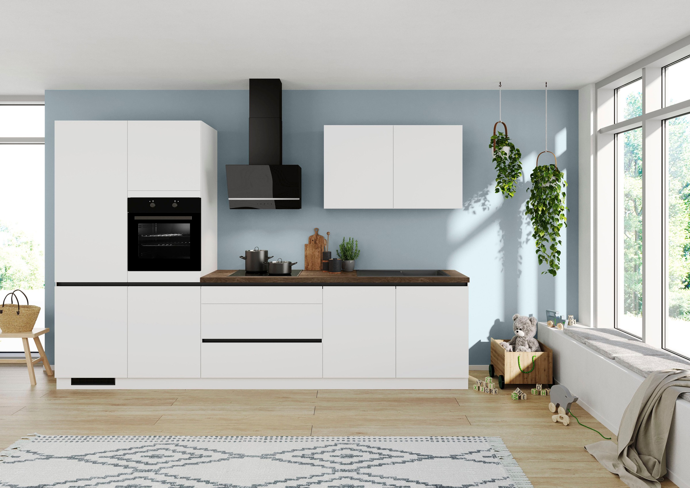 IMPULS KÜCHEN Küche ""Dublin", Anti Fingerprint Oberfläche, Schubkästen mit günstig online kaufen