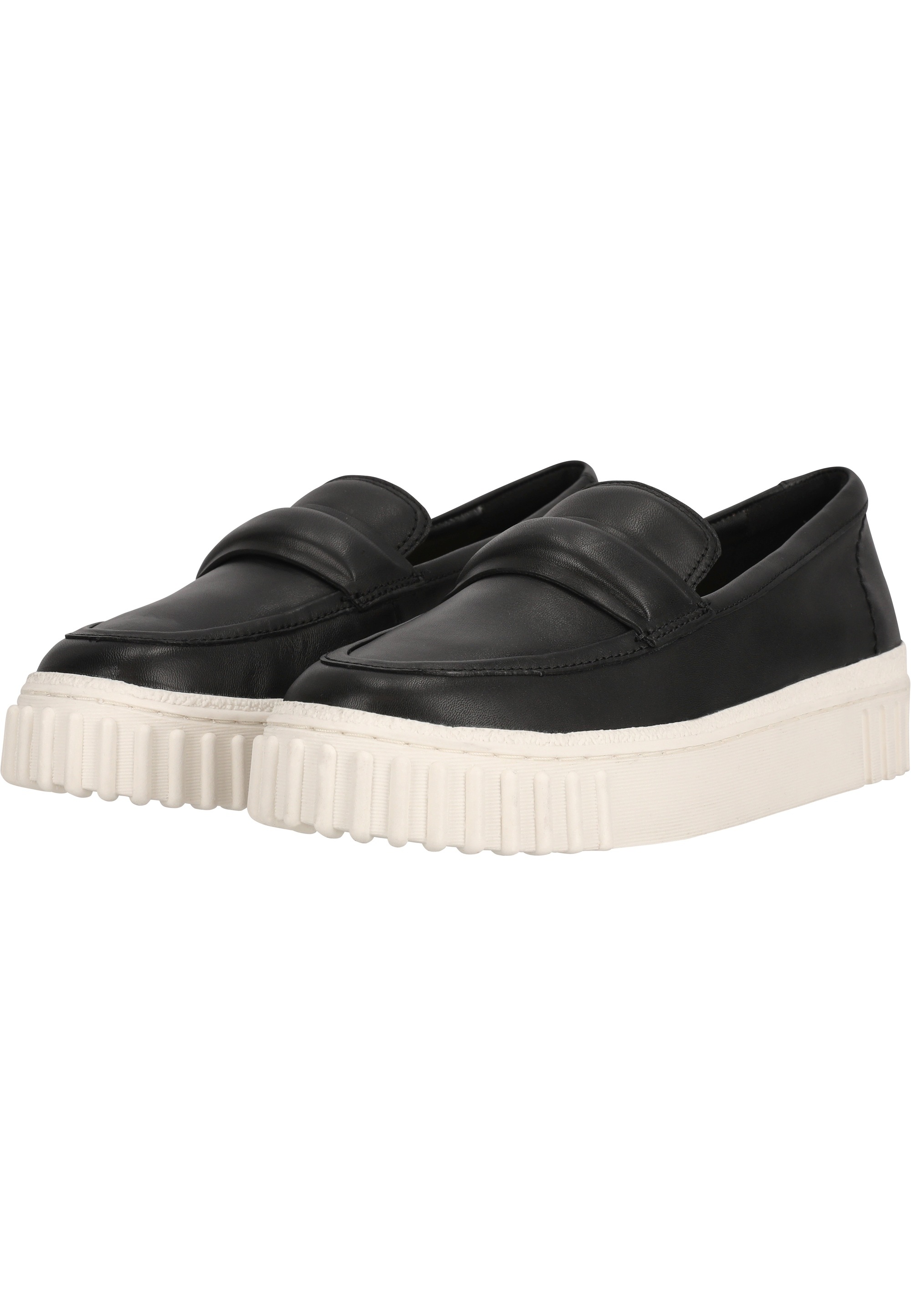 Clarks Slipper »Mayhill Cove«, mit breiter Außen-Sohle