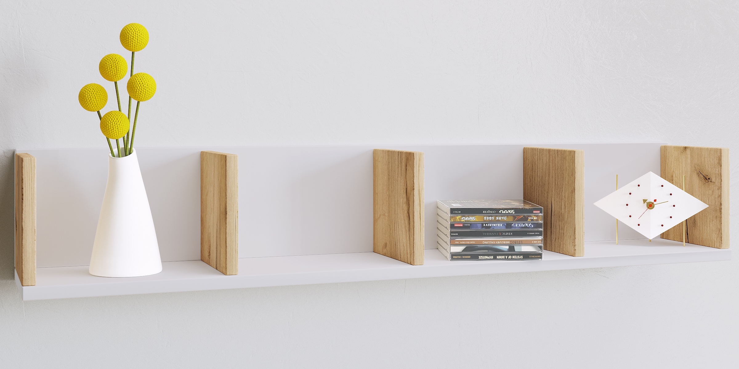 VCM Wandregal »Holz Wandregal Hängeregal Wandboard Regal Honsa«