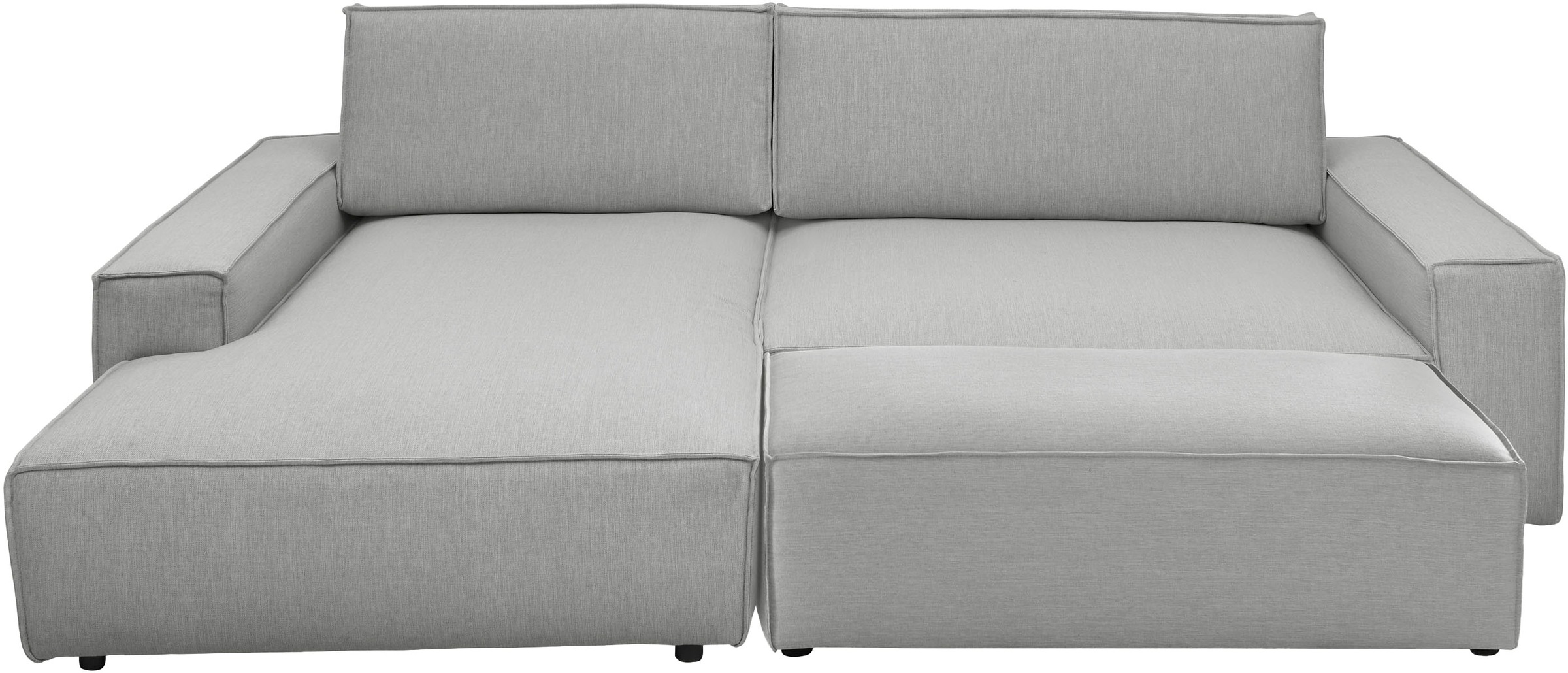 Home affaire Polsterecke »NEU: SHERWOOD XXL tief, L-Form mit Schlaffunktion, Big-Sofa mit Hocker«, (Set, 2 St.), stellbar zum Schlafsofa (Krokodilverbinder), Cord, Leinenoptik