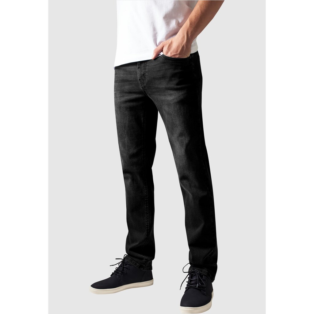 URBAN CLASSICS Bequeme Jeans »Urban Classics Herren Stretch Denim Pants«, (1 tlg.)