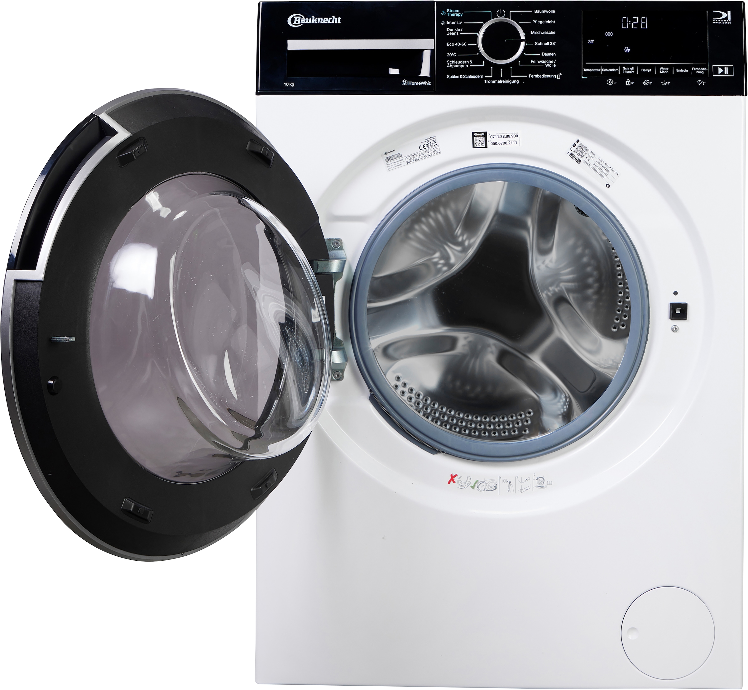 BAUKNECHT Waschmaschine »B WM Smart Eco 10A« 10 kg 1400 U/min 4 Jahre Garantie