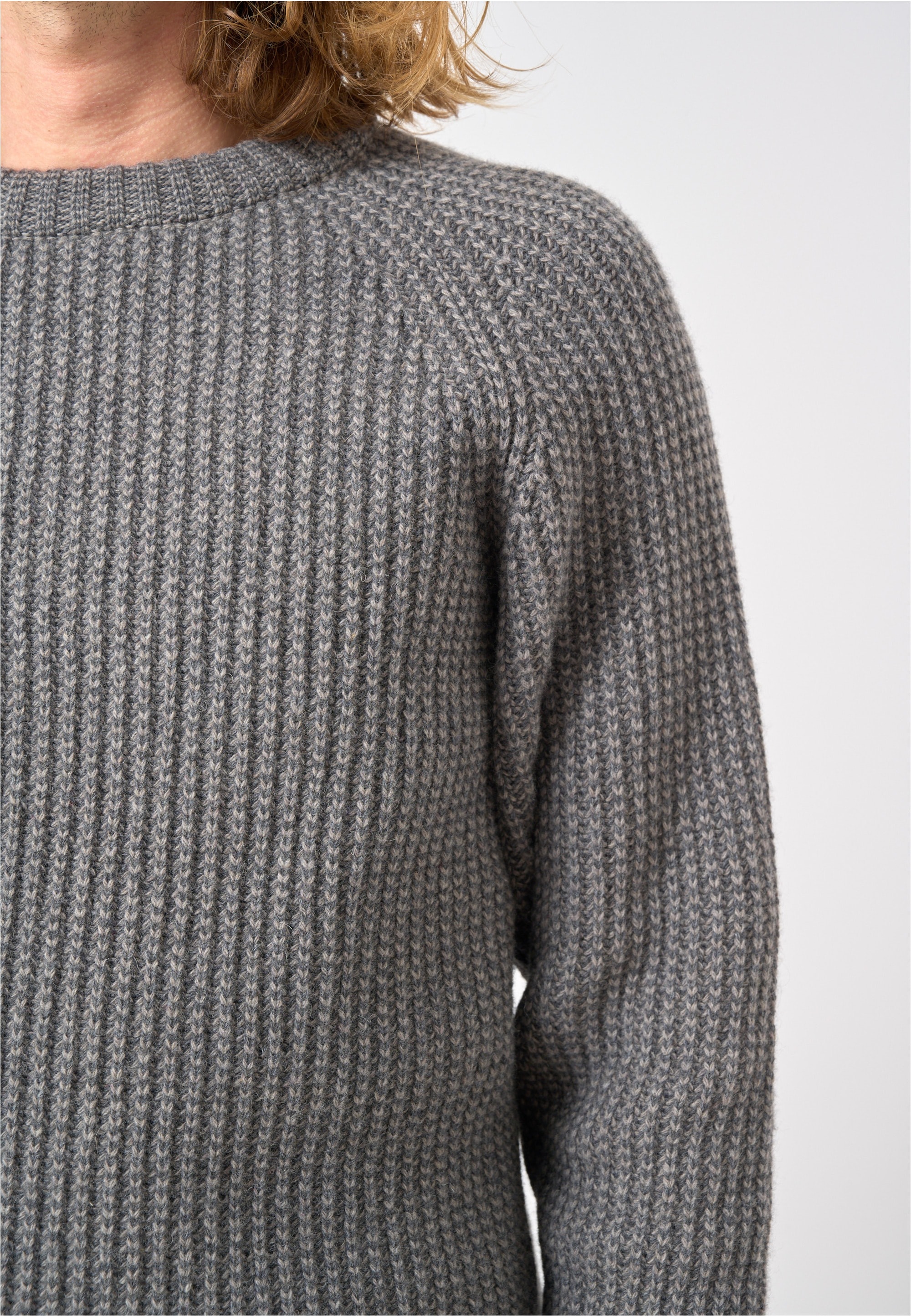 Cleptomanicx Strickpullover »Big Ben« im trendigen Ripp-Strick-Design