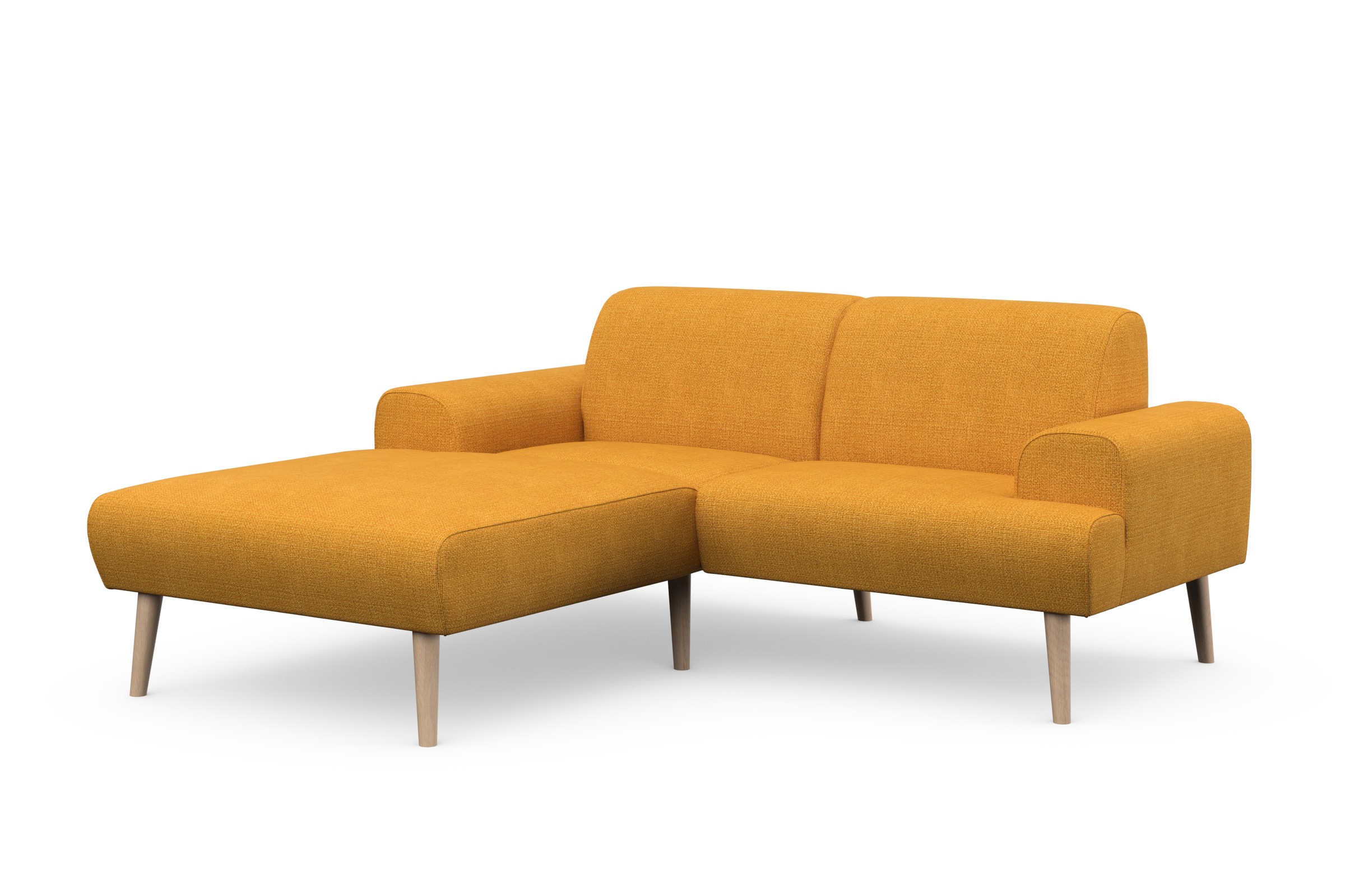 Ecksofa HOME AFFAIRE "Swift Scandic Design, komfortabler Federkern, Breite 192cm, L-Form", gelb (curcuma), B:192cm H:83cm T:176cm, 100% Polyester, Sofas, Ecksofa, Federkern-Polsterung, B/T/H: 192/83/176 cm 6