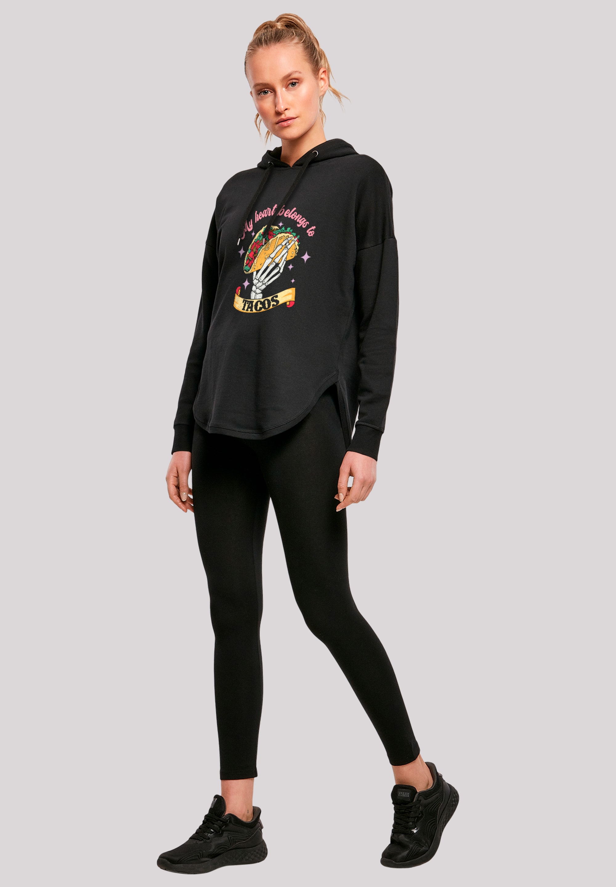 F4NT4STIC Kapuzenpullover »Anti Valentinstag My Herz belongs to tacos«, Premium Qualität