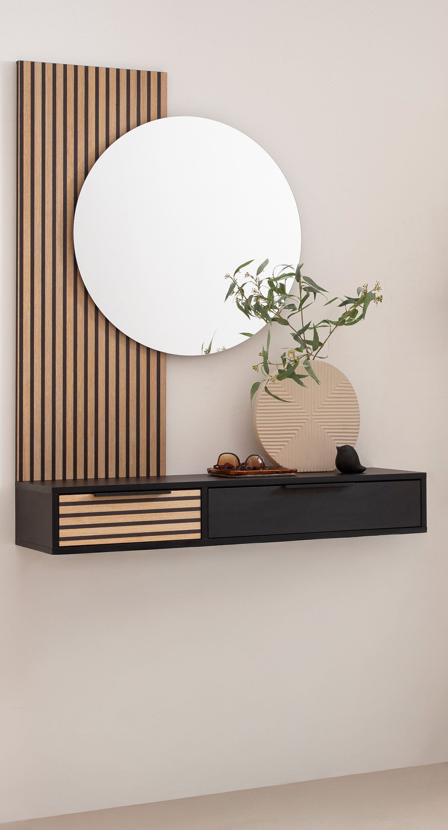 Schildmeyer Konsolentisch »Hank, Breite 103 cm« 1 Stk. tlg. Schubladenfront mit Akustikprint