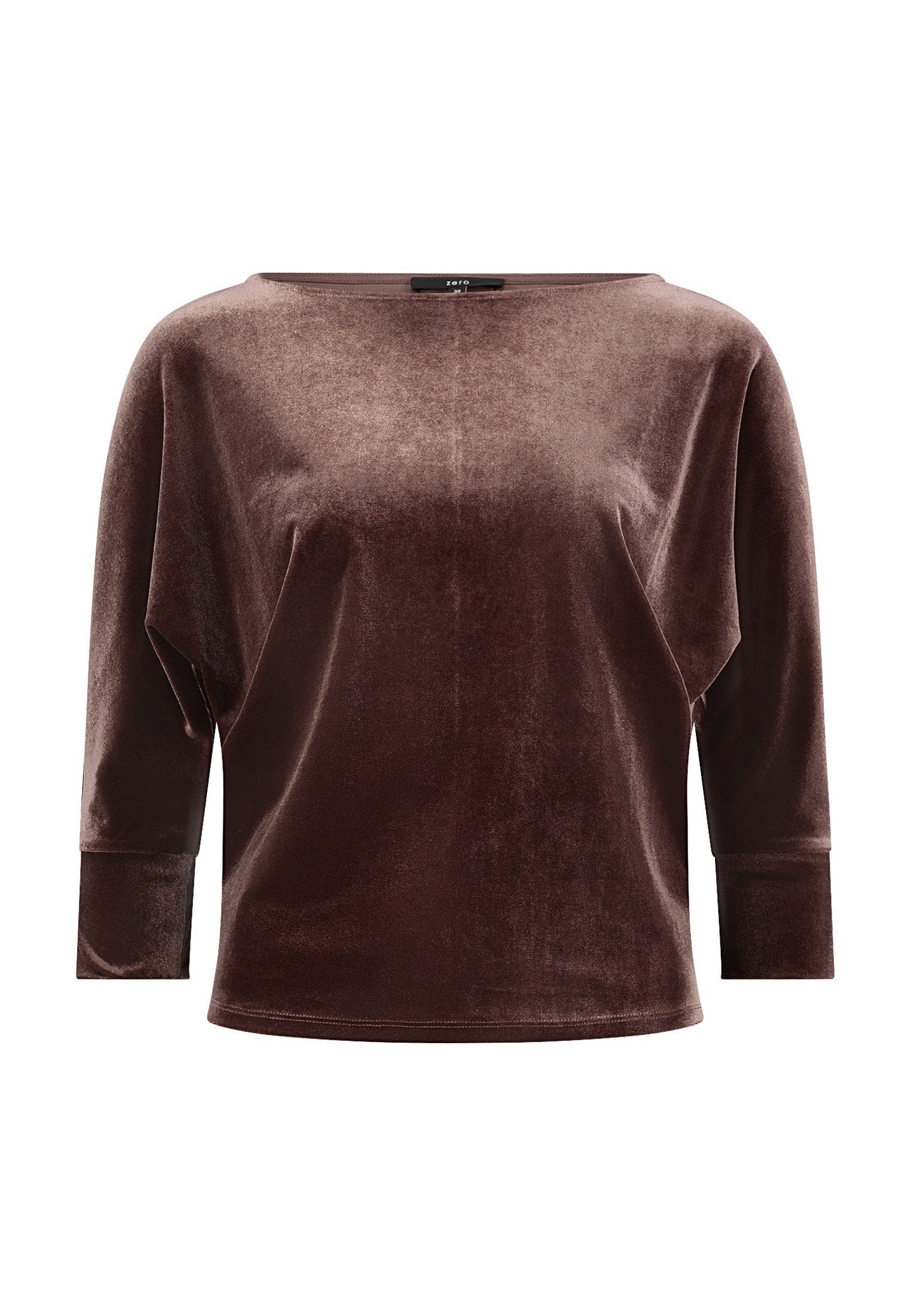 Zero 3/4-Arm-Shirt »Damen mit Fledermausärmeln« 1 Glitzer