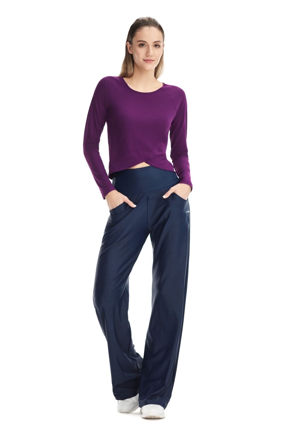 Winshape Langarmshirt »Cropped Functional Light and Soft« Overlap-Applikation