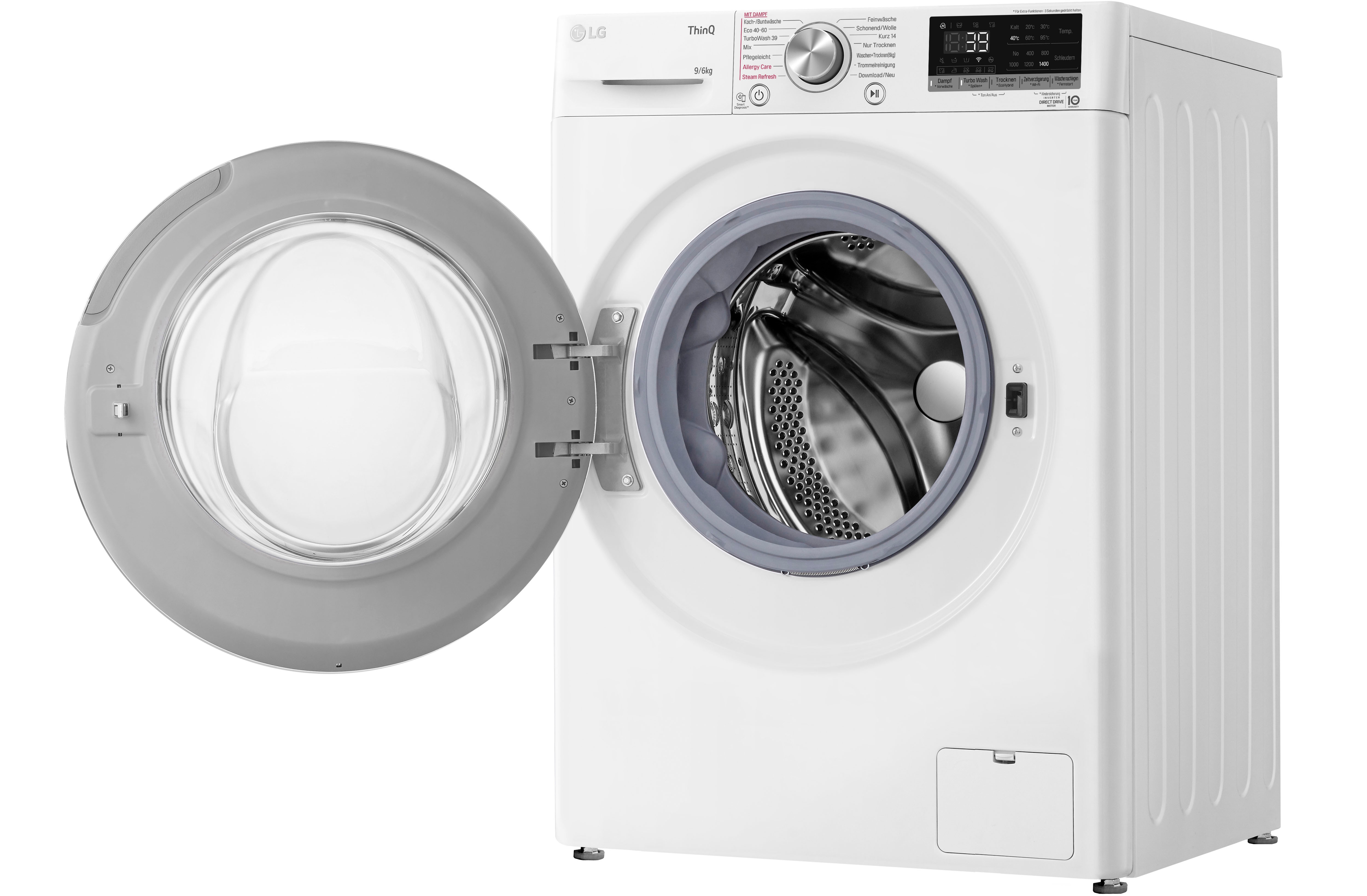 LG Waschtrockner "V7WD96H1A" 9 kg /6 kg 71 dB(A) TurboWash - Waschen in nur günstig online kaufen