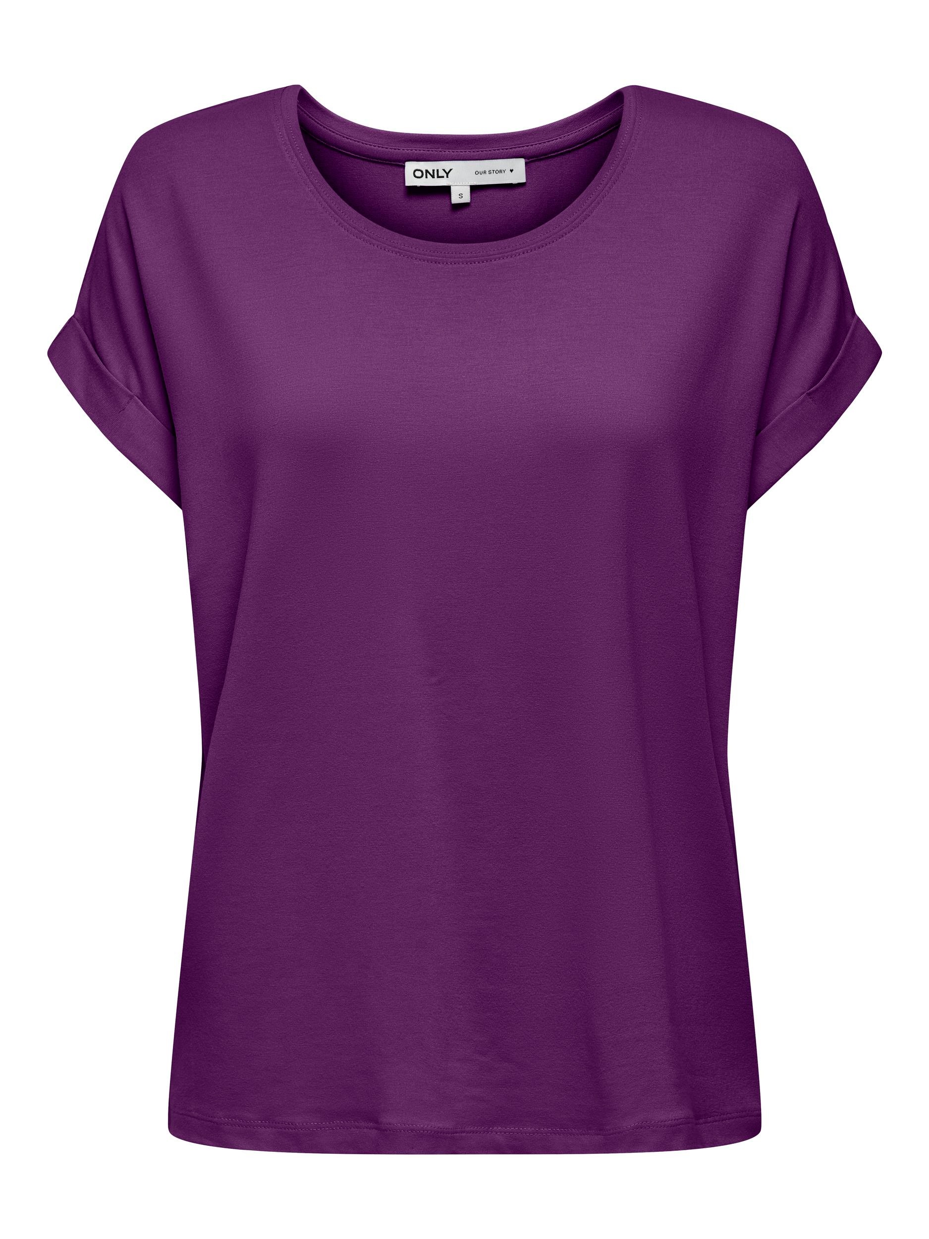 ONLY T-Shirt "ONLMOSTER – Kurzarmshirt mit Aufschlag und klassischem Look" günstig online kaufen