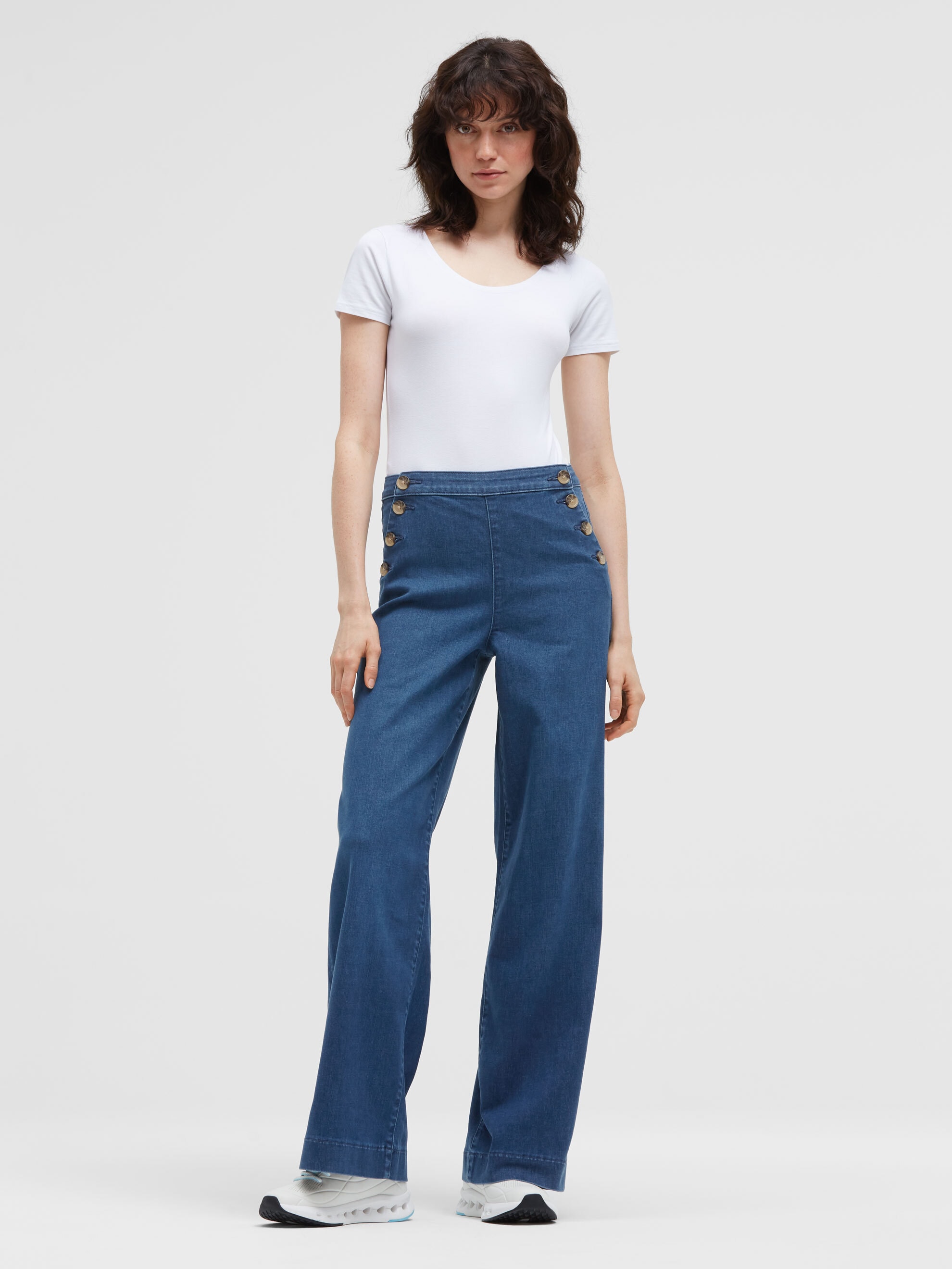 SOCCX Comfort-fit-Jeans mit hoher Leibhöhe