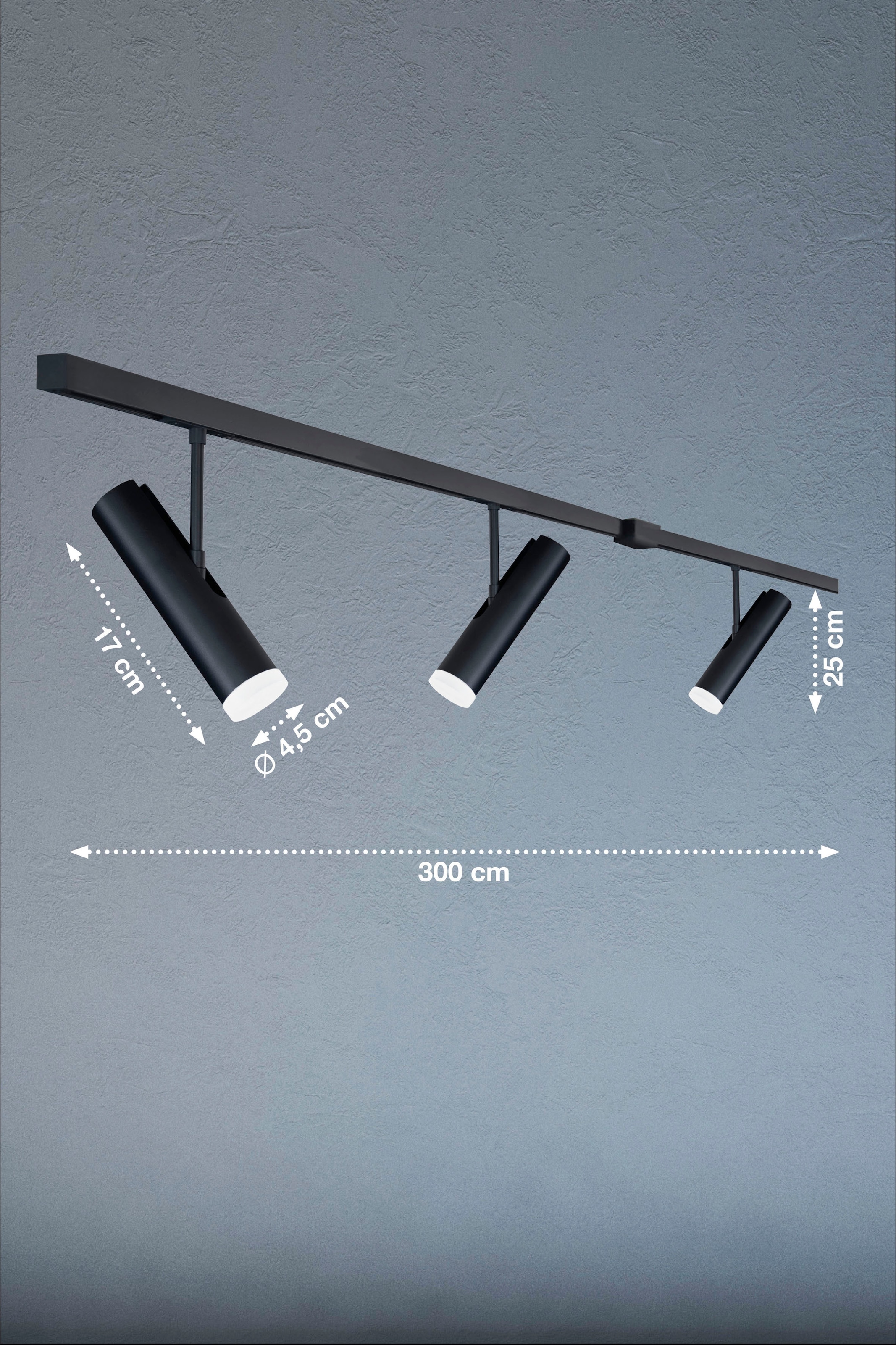 SCHÖNER WOHNEN-Kollektion Deckenleuchte »HV-TRACK LINA«, Leuchtmittel LED-Board | LED fest integriert, Starterset, kein Suchen nach passenden Komponenten notwendig