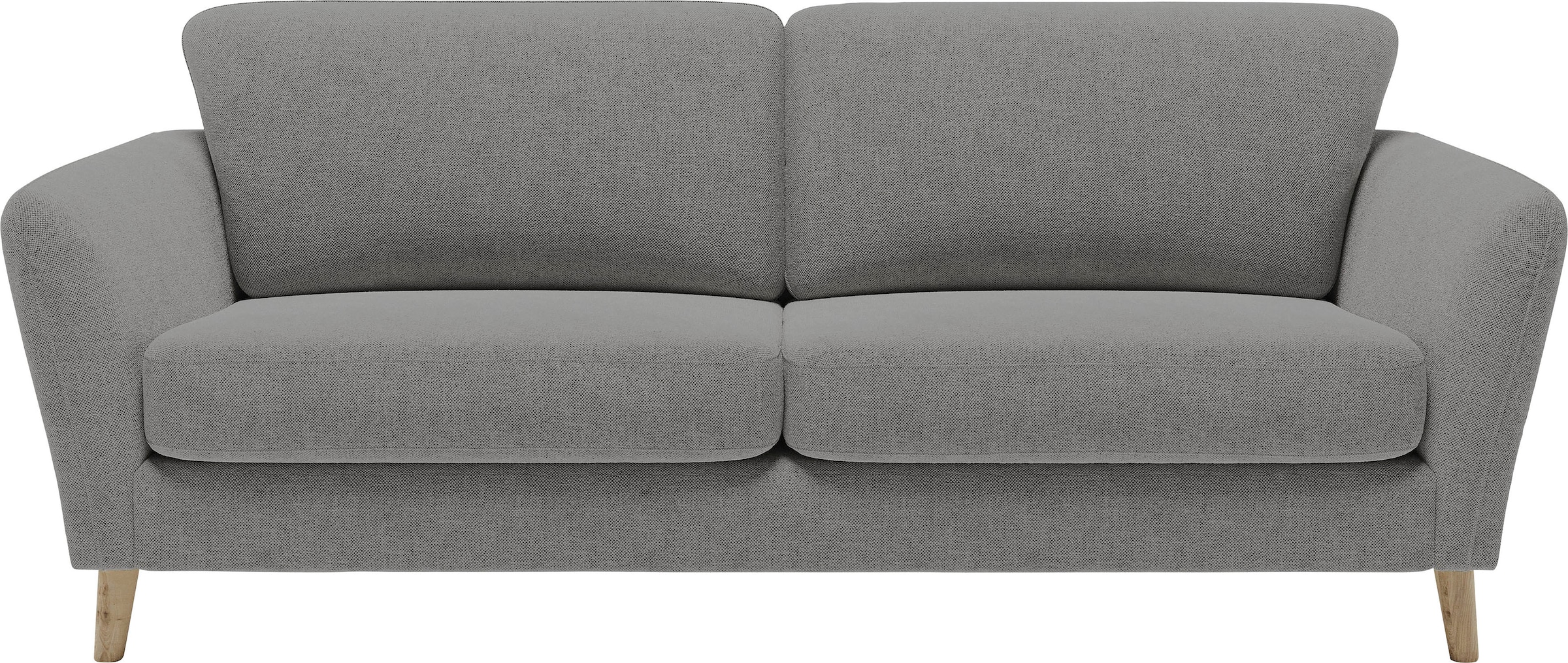 Home affaire 3-Sitzer »MARSEILLE Sofa 206 cm«, mit Massivholzbeinen aus Eiche, verschiedene Bezüge und Farbvarianten