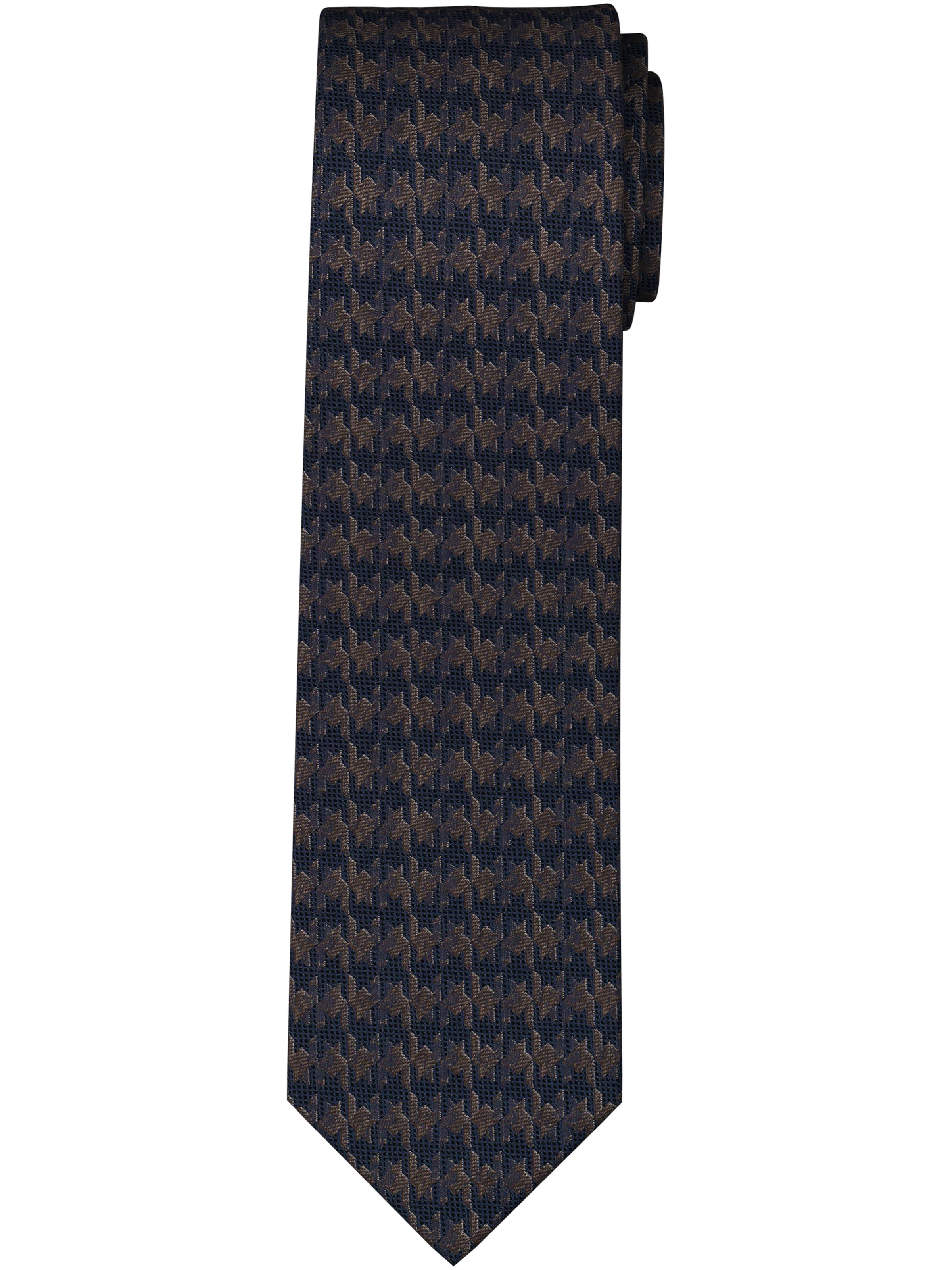 OLYMP Herren Krawattebraun, Seide, Krawatten, reine Seide, 6,5 cm