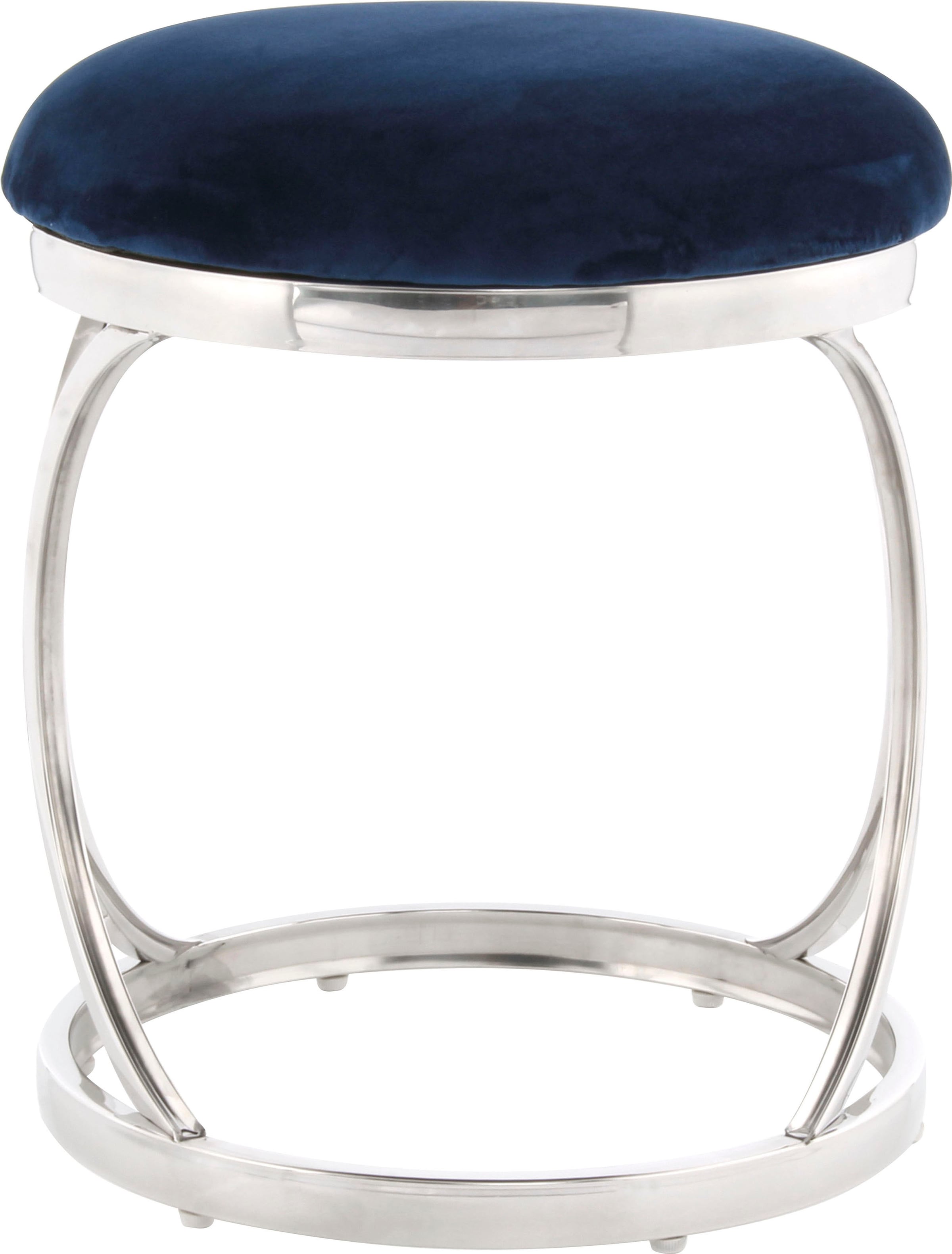 Kayoom Sitzhocker »Hocker Weyda 325,Sitzpouf in elegantem Design,edles Gestell aus Metall«, (1 St.), glamourös, hochwertig, mit weichem Sitzkissen und Stoffbezug
