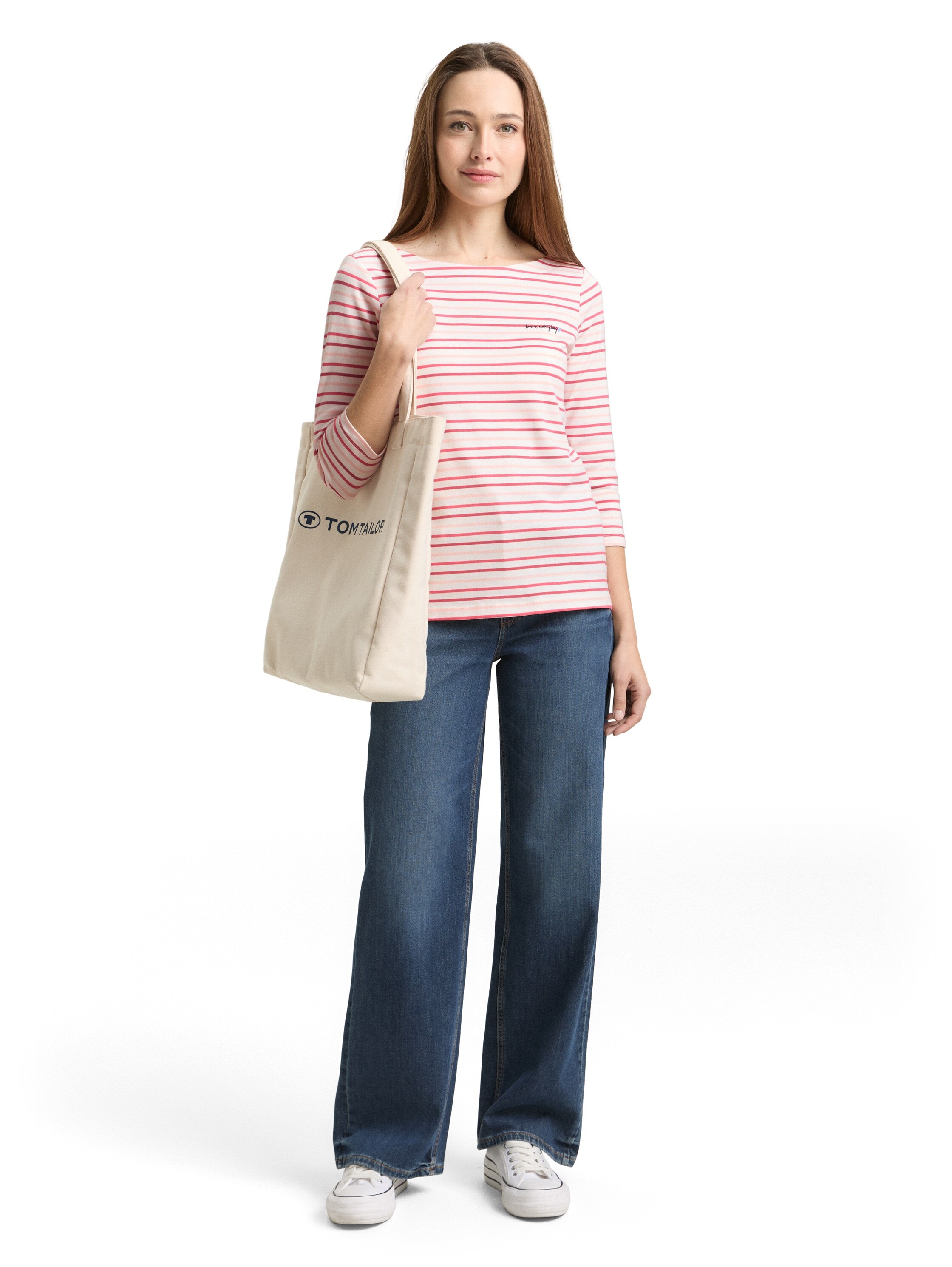 TOM TAILOR 3/4-Arm-Shirt im Streifen-Design