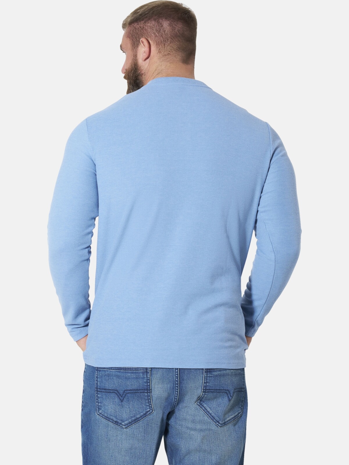 Jan Vanderstorm Langarm-Poloshirt »Langarmshirt IVOR«