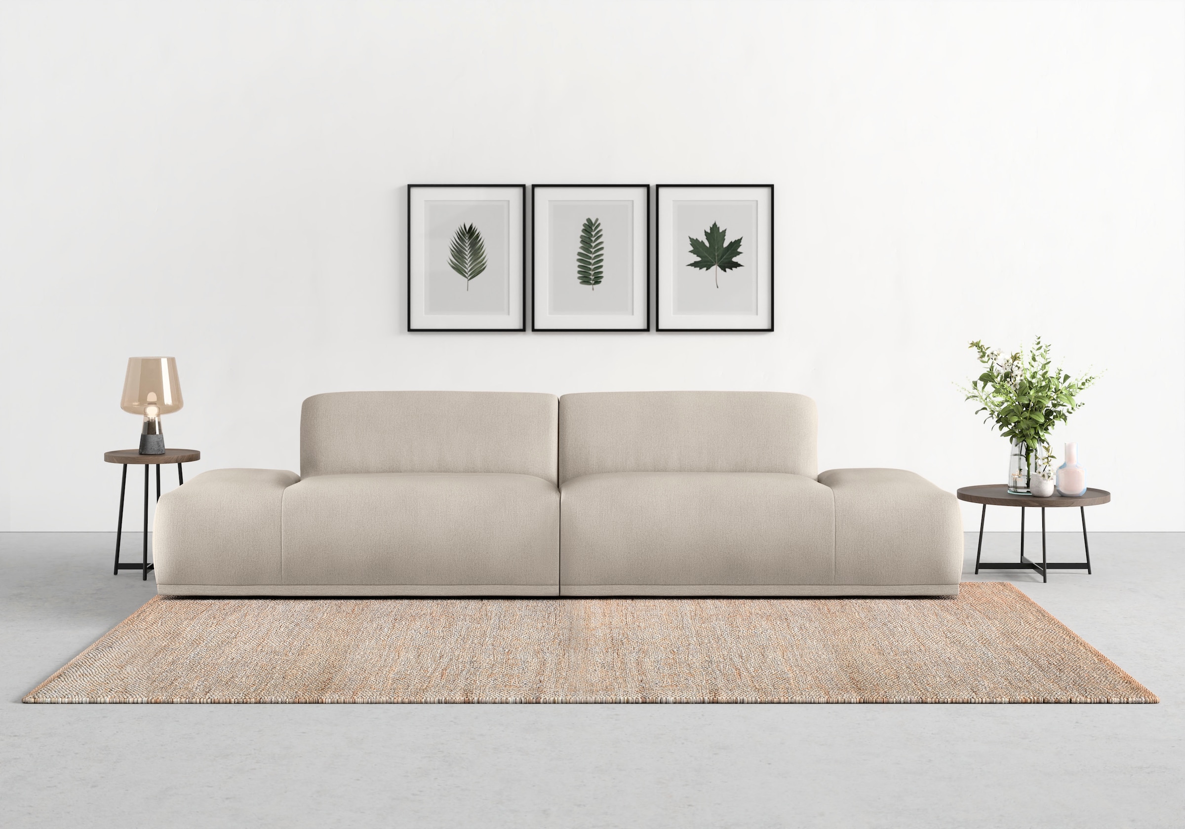 TRENDMANUFAKTUR Big-Sofa »Braga«, in moderner Optik, mit hochwertigem Kaltschaum