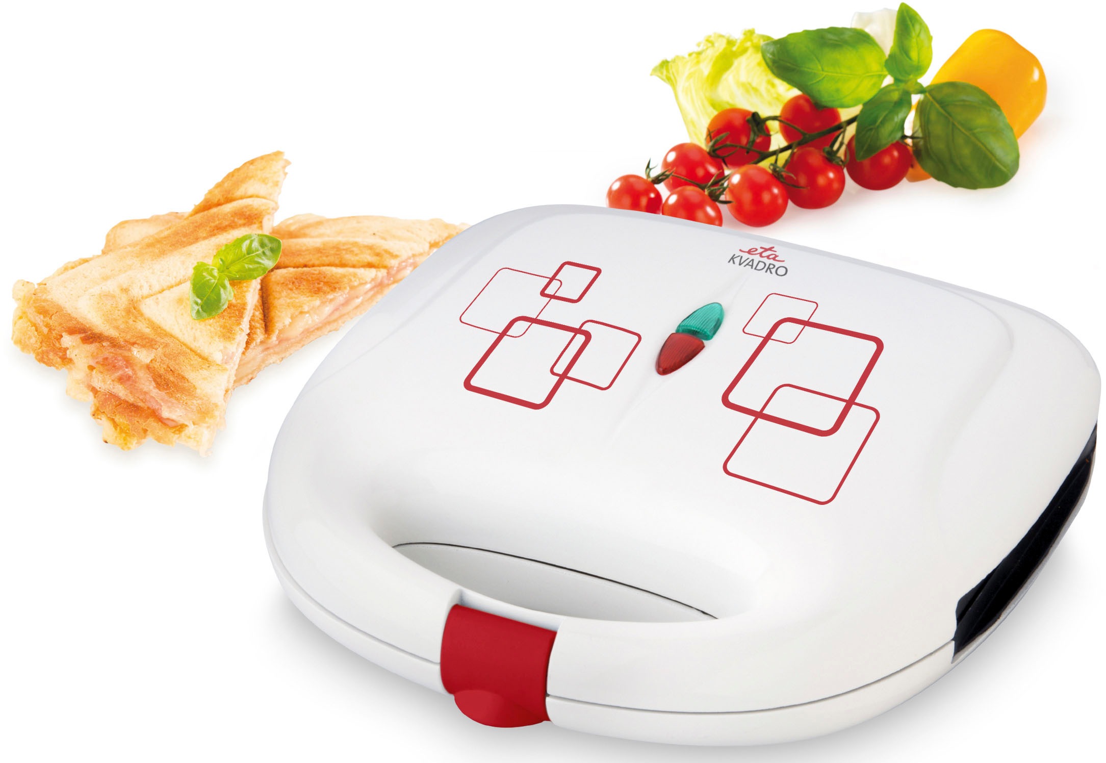 eta Sandwichmaker »Kvadro, ETA415390000, viereckige Einsätze«, 700 W