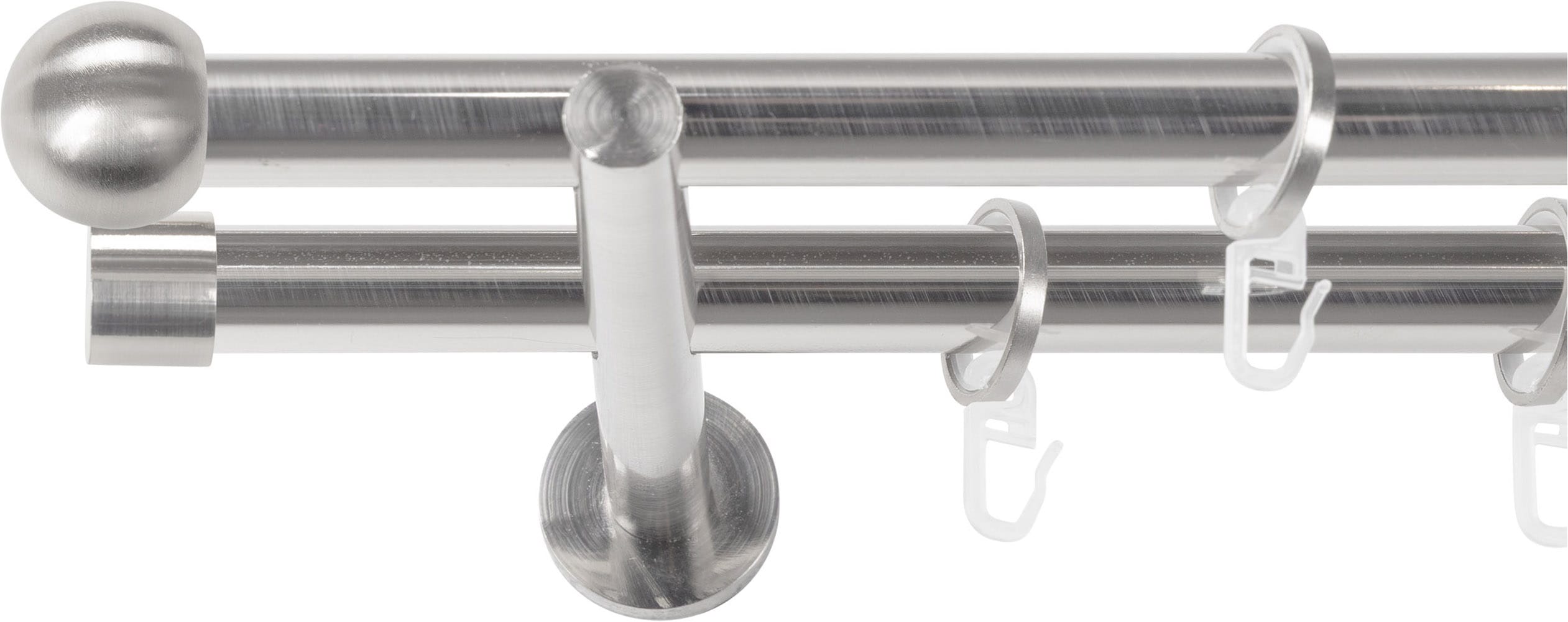 SN DECO GROUP Gardinenstange Ø 19 mm 2 läufig-läufig Fixmaß;kürzbar
