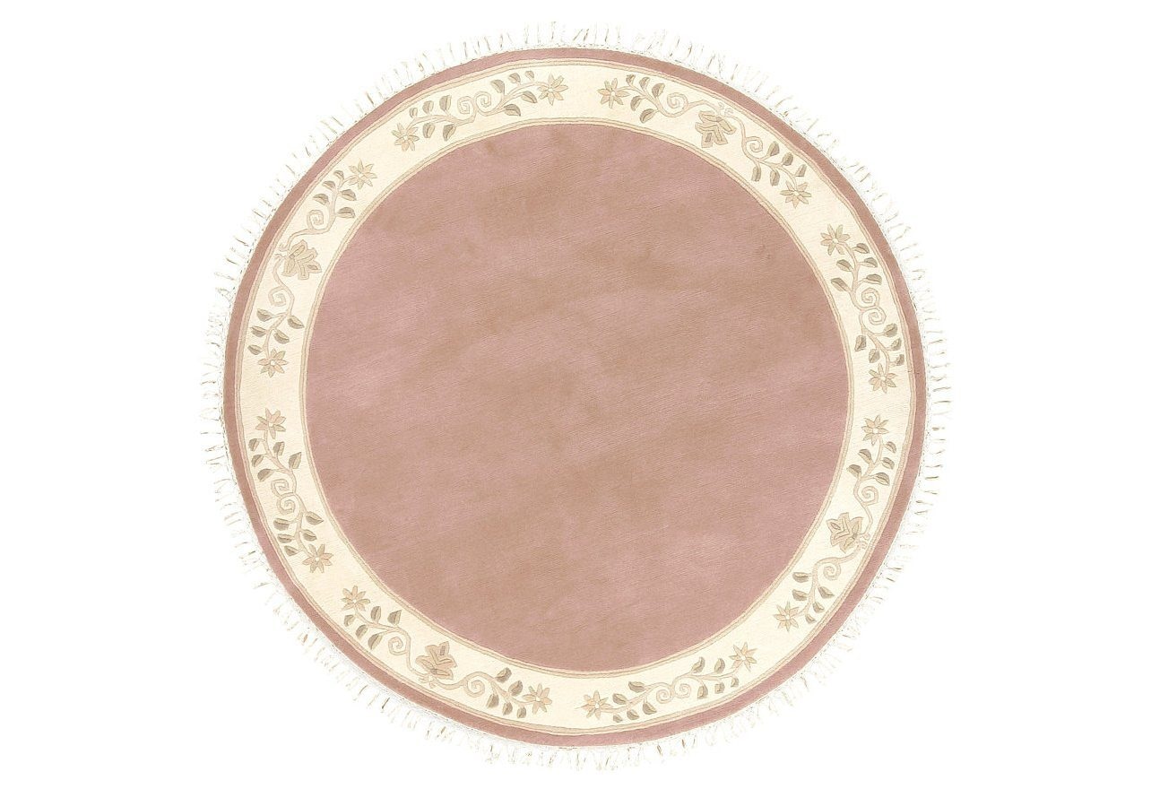 LUXOR living Wollteppich »Adour«, rechteckig, 18 mm Höhe, reine Wolle, handgeknüpft, mit Bordüre und Fransen, Wohnzimmer