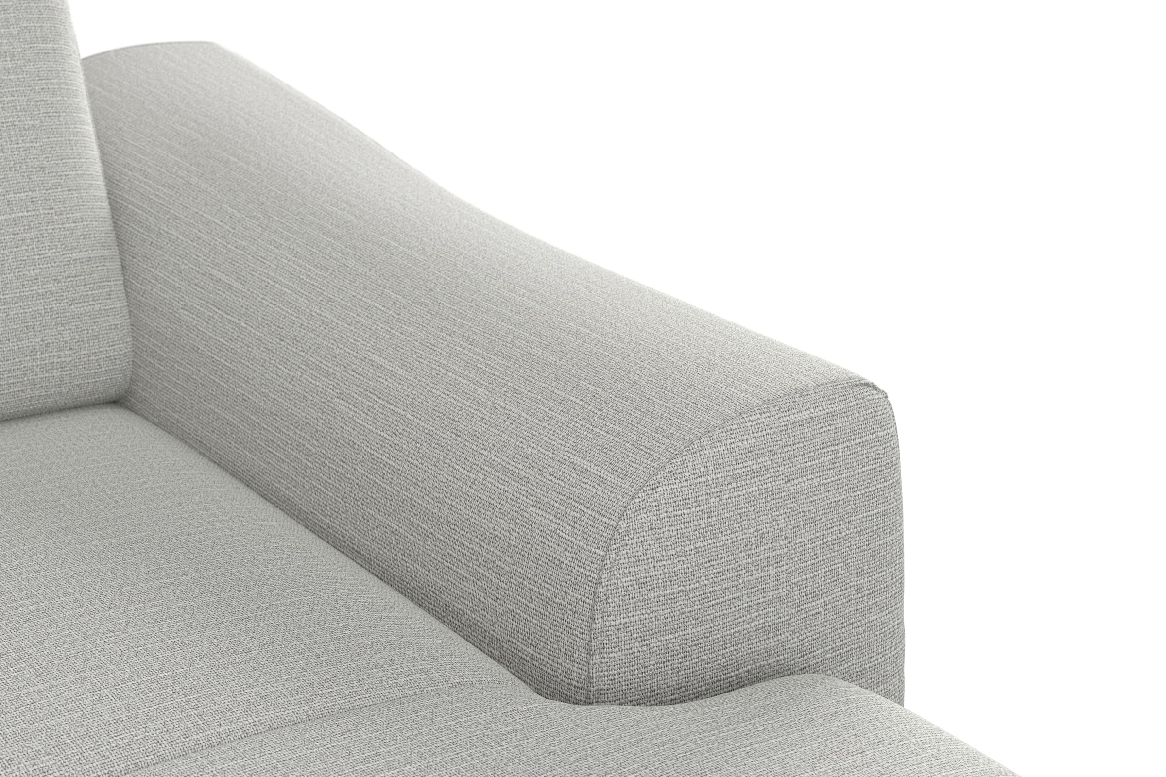 sit&more Ecksofa »Dundee L-Form« mit Federkern und Edelstahlfüßen, wahlweise mit Kopfteilverstellung
