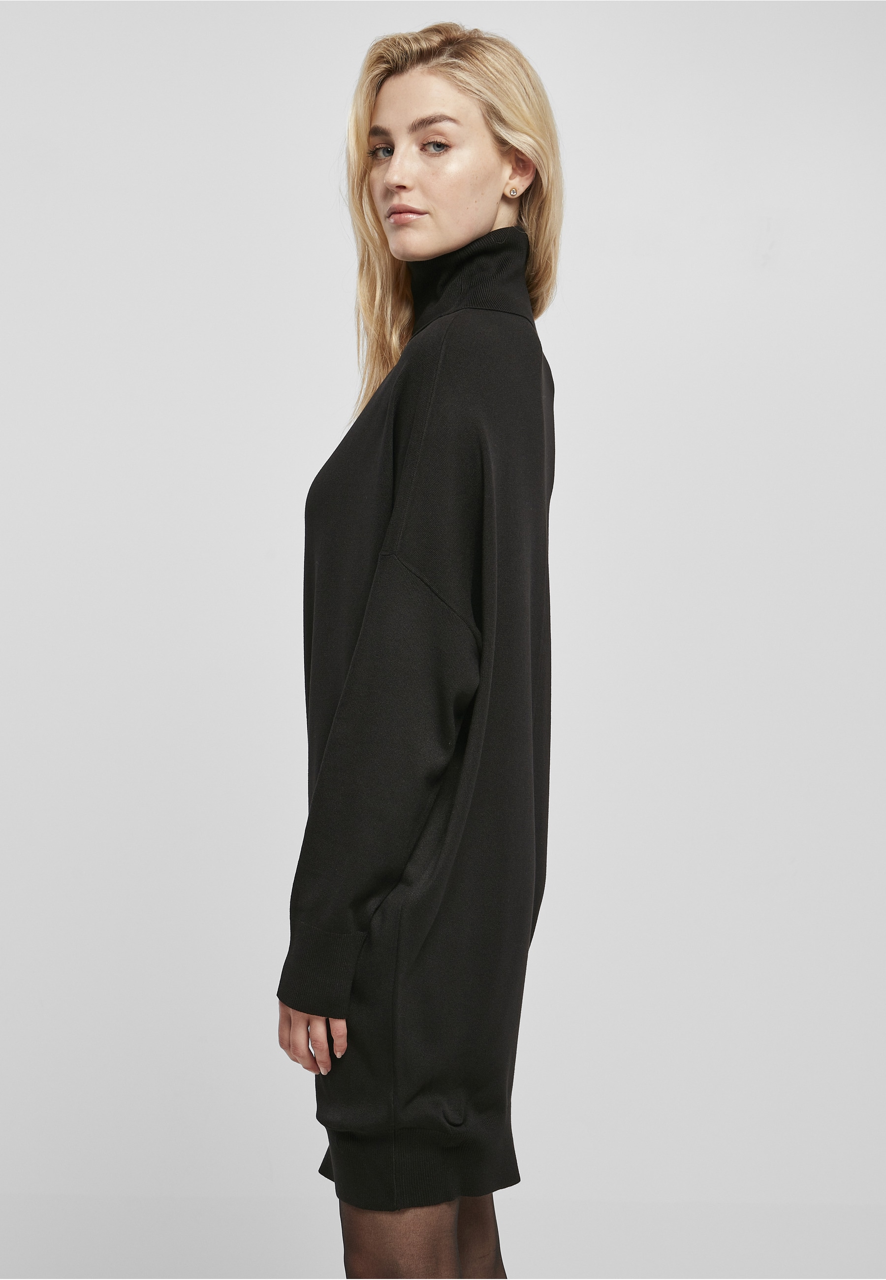 URBAN CLASSICS Shirtkleid »Urban Classics Damen Ladies One Shoulder Knit Dress« 1 Stk. tlg.