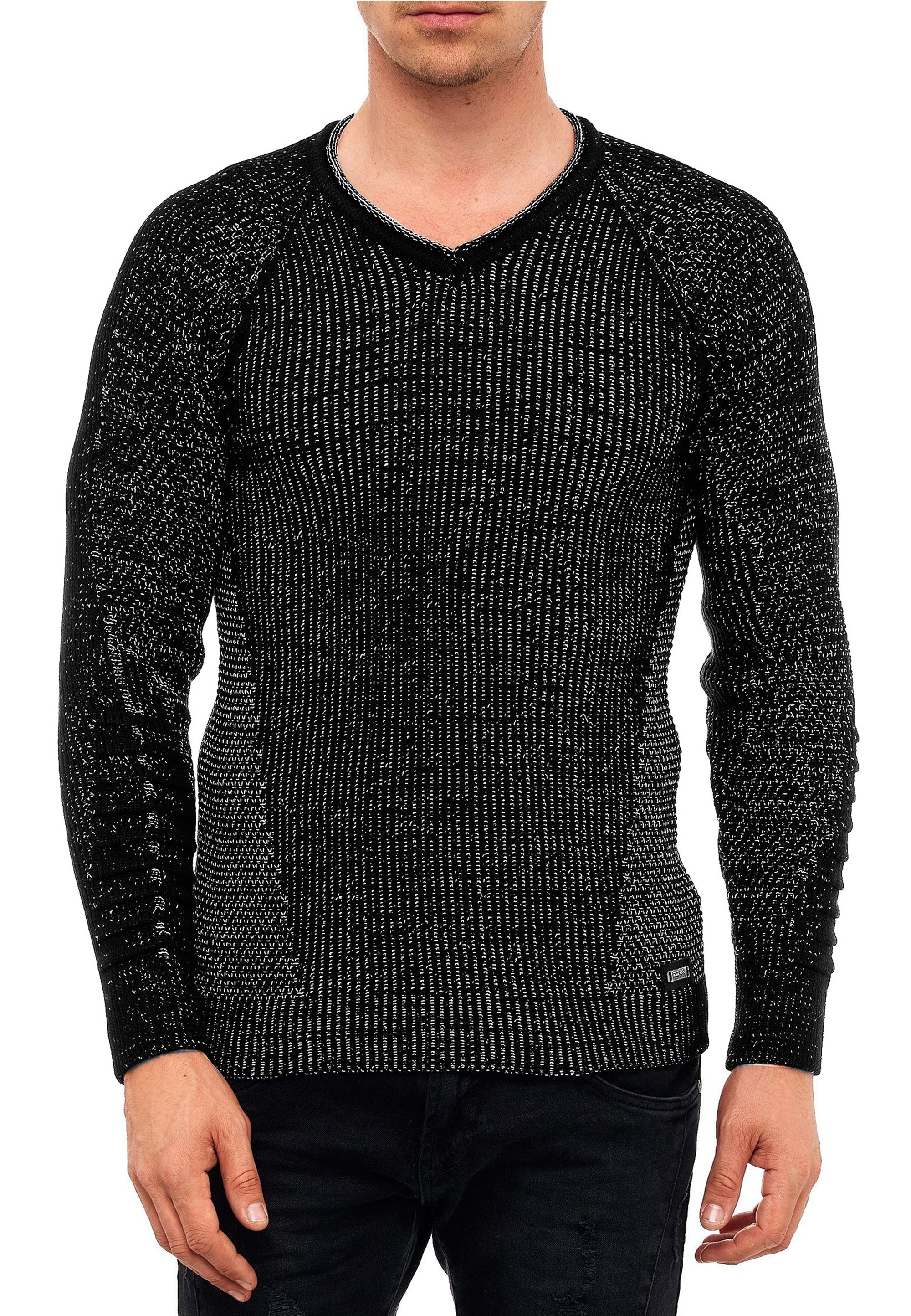 Rusty Neal Strickpullover mit ausgefallenem Strickmuster