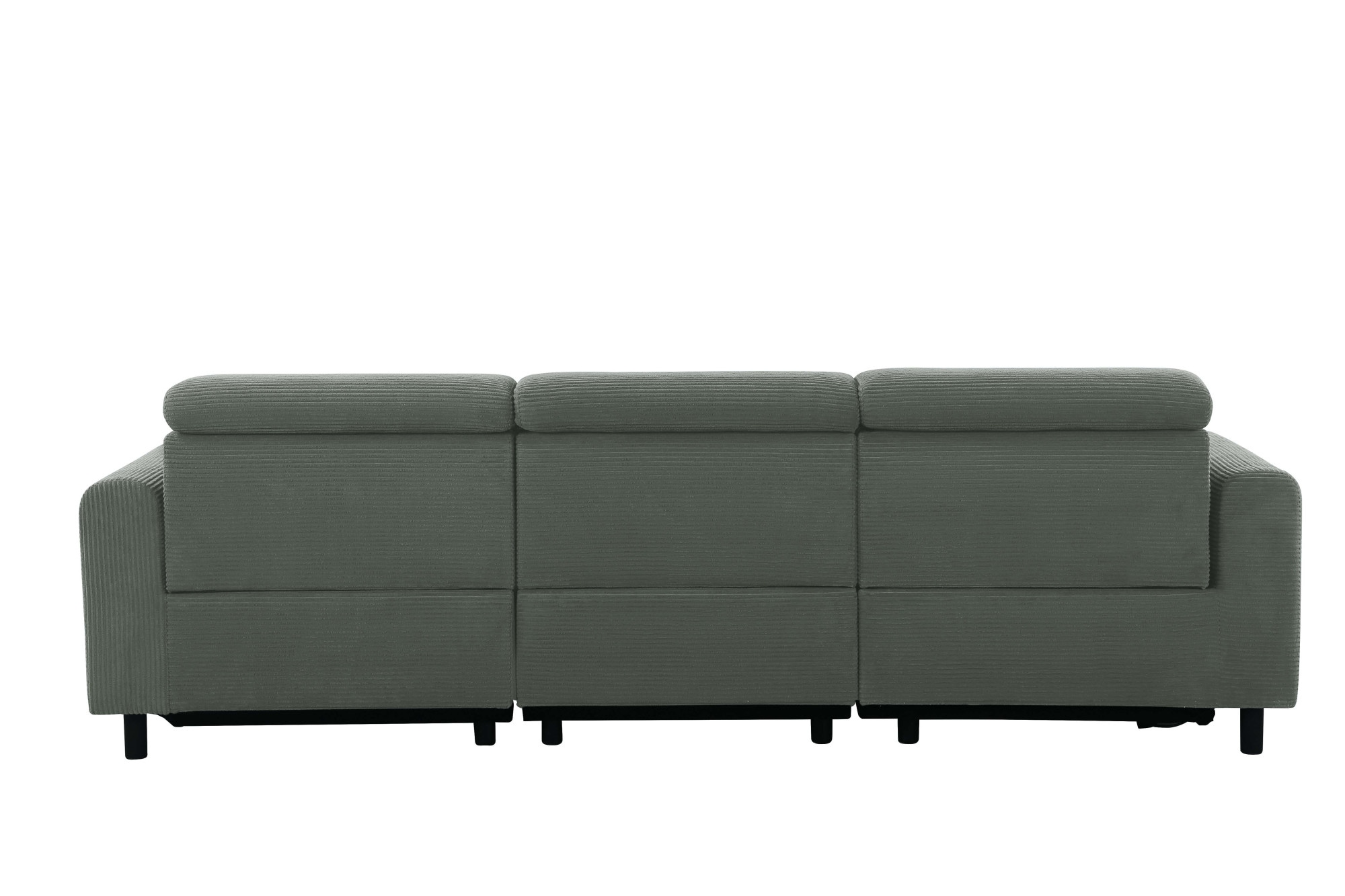 Home affaire Ecksofa »SKAANE in Cord, L-Form, 274 cm, manuelle u. elektrische Funktion,«, Kopfteilverstellung, Relax-und Liegefunktion, Federkernpolsterung