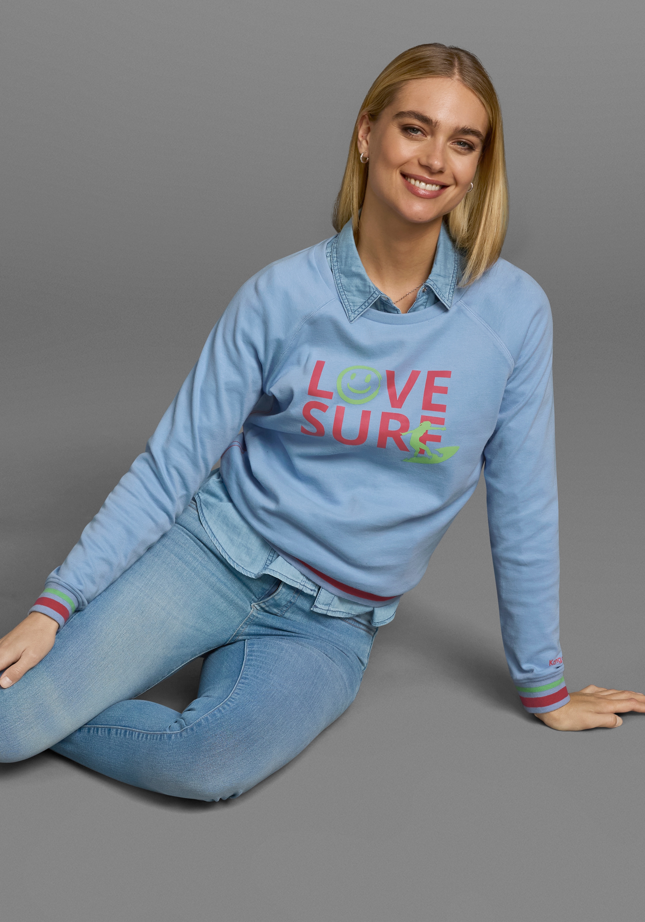 KangaROOS Sweatshirt, Rundhals und Print
