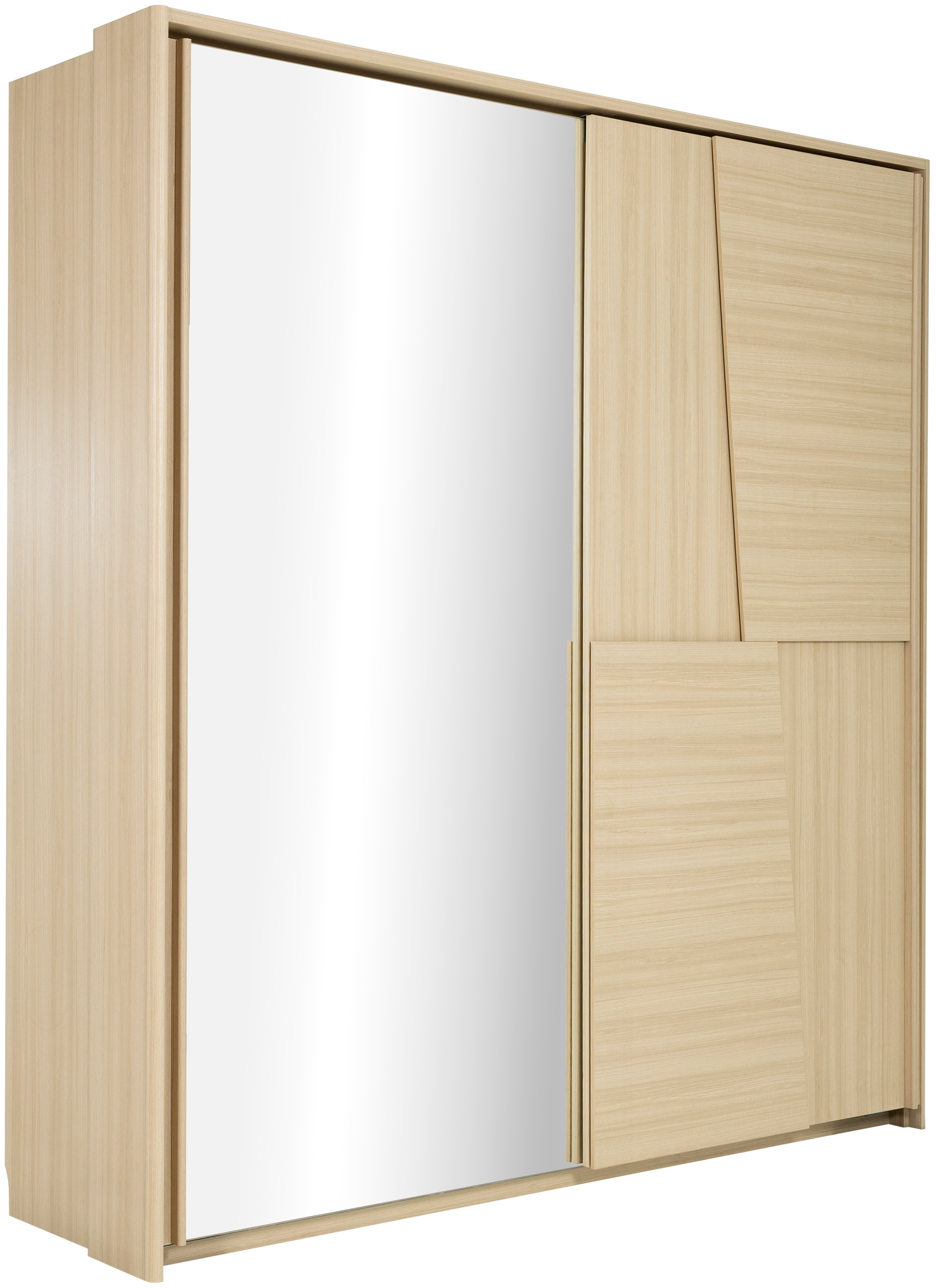 Gami Kleiderschrank "SILVA Schiebeschrank mit 2 Türen" Optimale Stauraumkapazität, Front mit LED-Beleuchtung