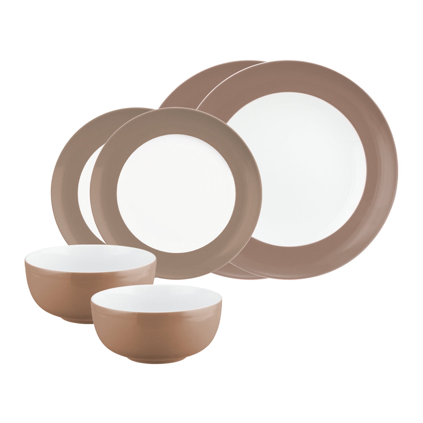 Seltmann Weiden Geschirr-Set "Basic-Set Liberty Pure Colors 6er Set" Spülmaschinenfest, Mikrowellensicher, Ofenfest
