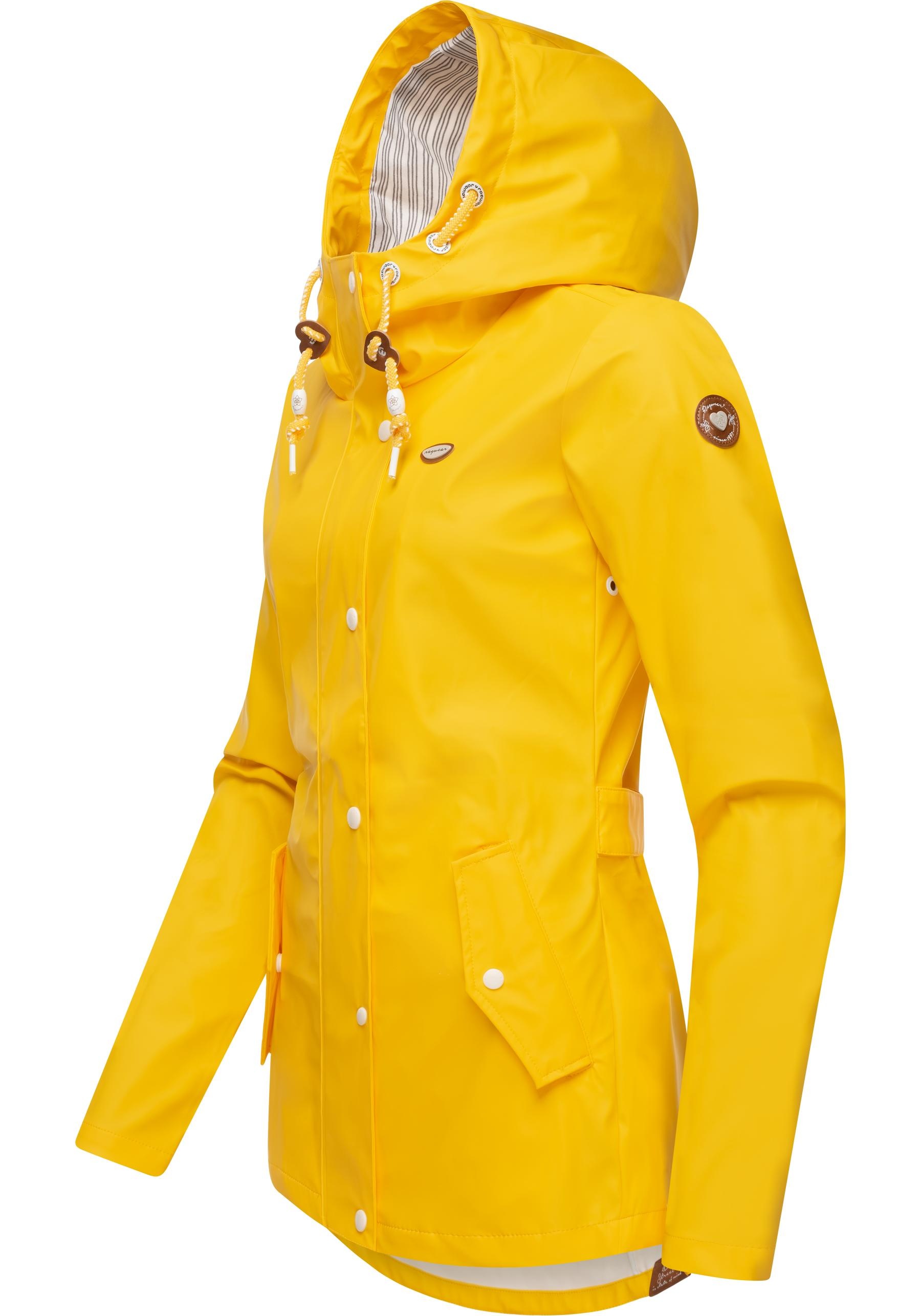 Ragwear Regenjacke »YM-Marge«, mit Kapuze, stylische Übergangsjacke mit großer Kapuze
