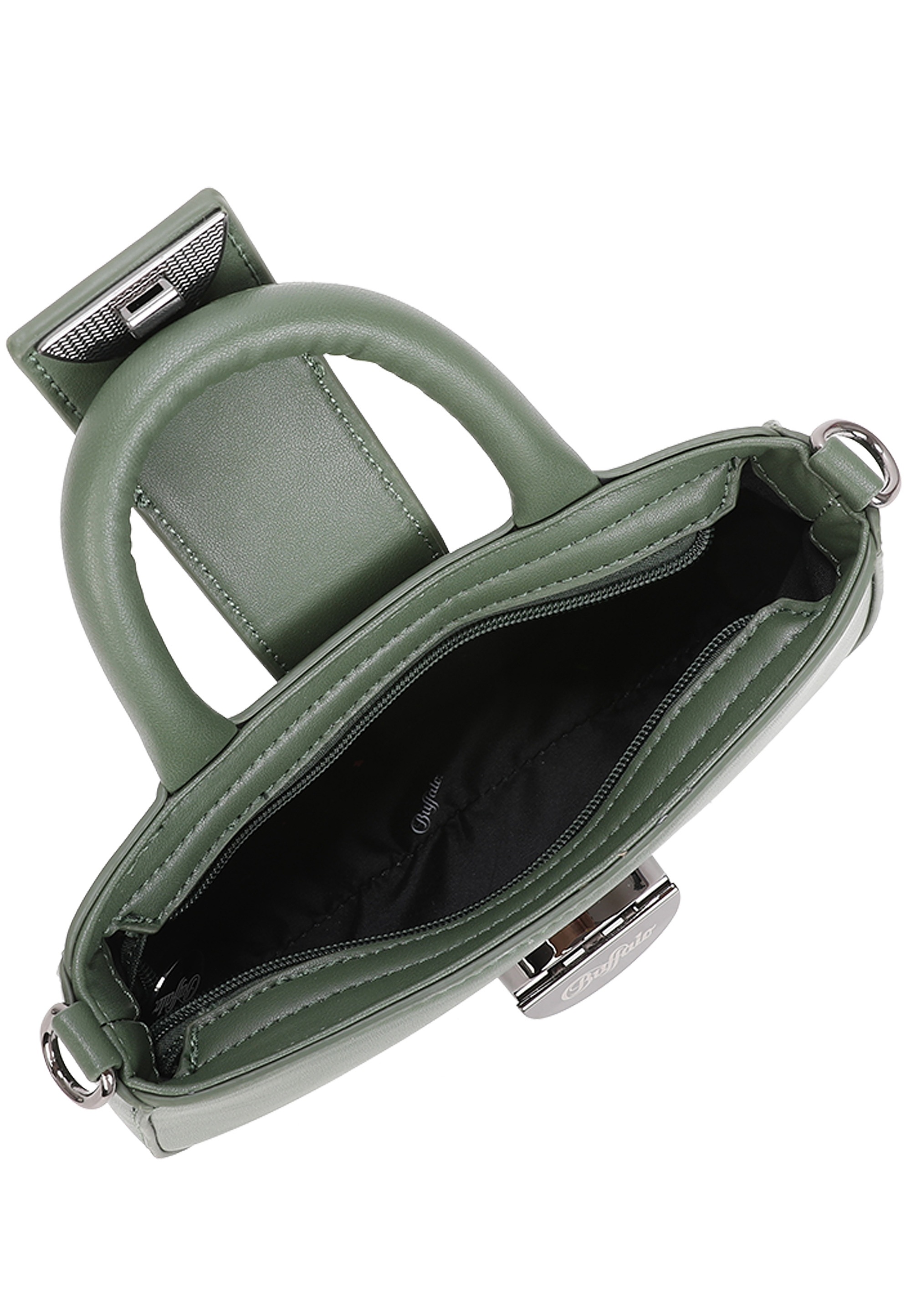 Buffalo Schultertasche »Curve«, mit dekorativem Clip-Metallverschluss