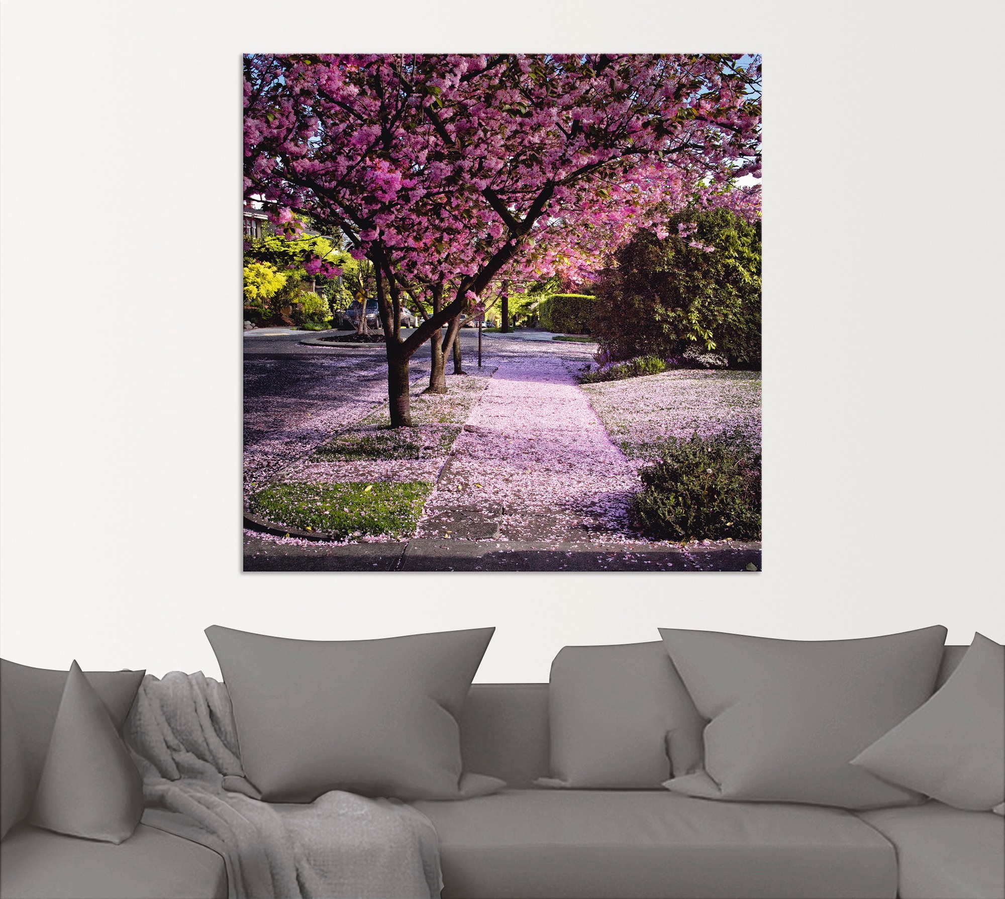 Artland Wandbild »Fallende Blütenblätter«, Bäume, (1 St.), als Alubild, Outdoorbild, Leinwandbild, Poster in verschied. Größen