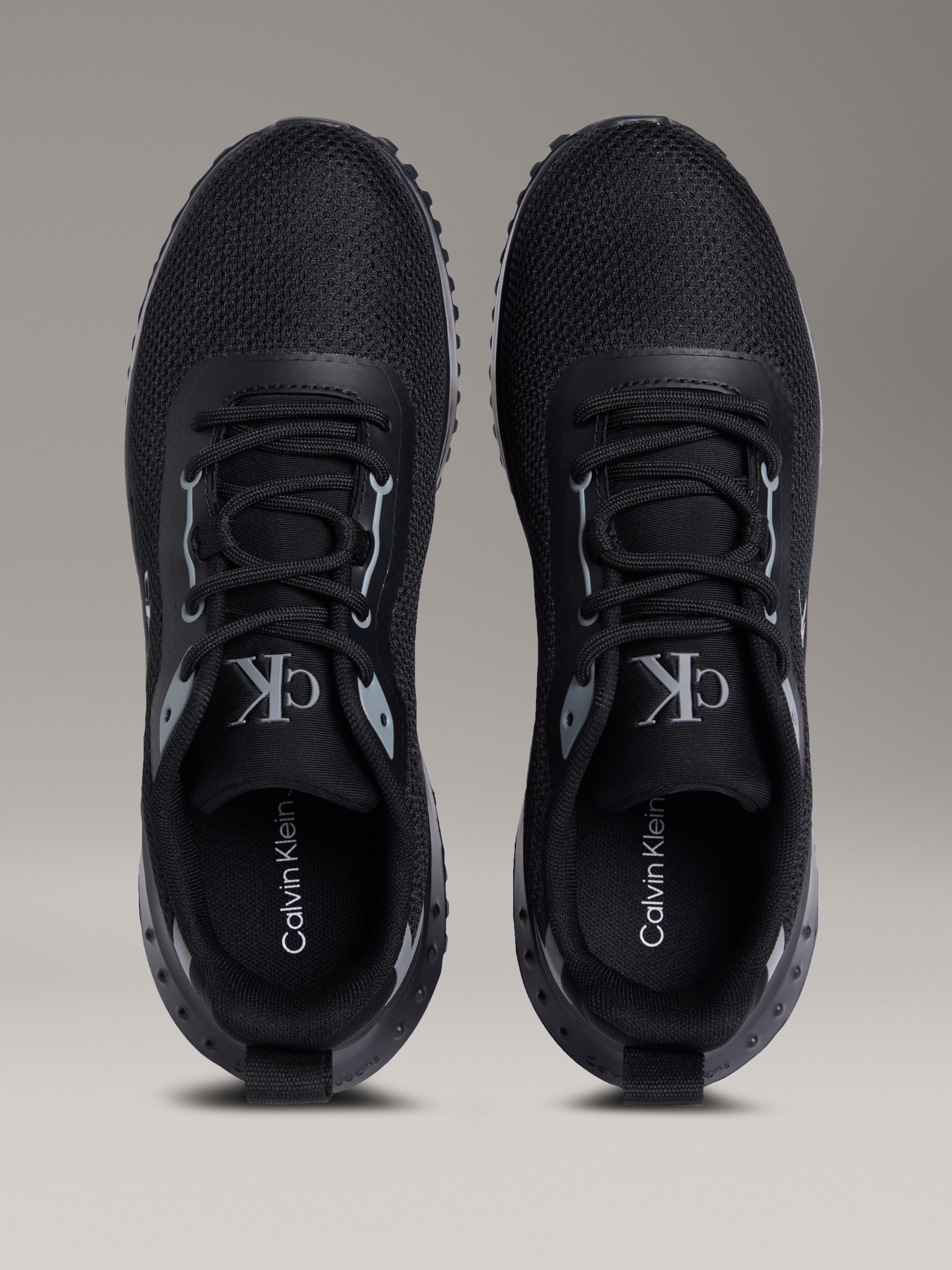 Calvin Klein Jeans Sneaker »EVA RUNNER L-UP MIX MESH LOGO CK«, Schnürschuh, Freizeitschuh, Halbschuh mit CK Logo an der Seite